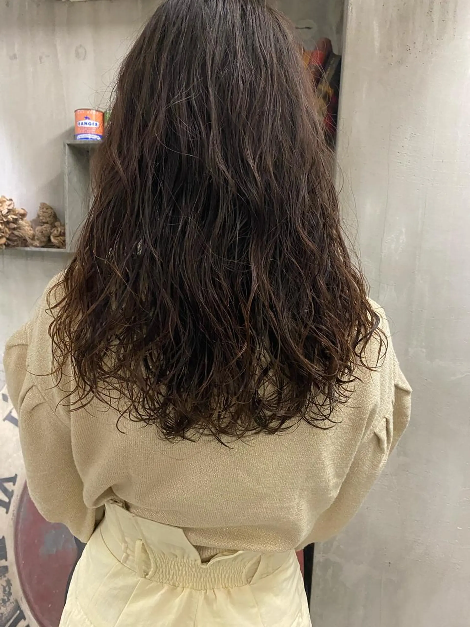 セミロング パーマ お任せヘア☘️☘️ 及川渚のヘアスタイル