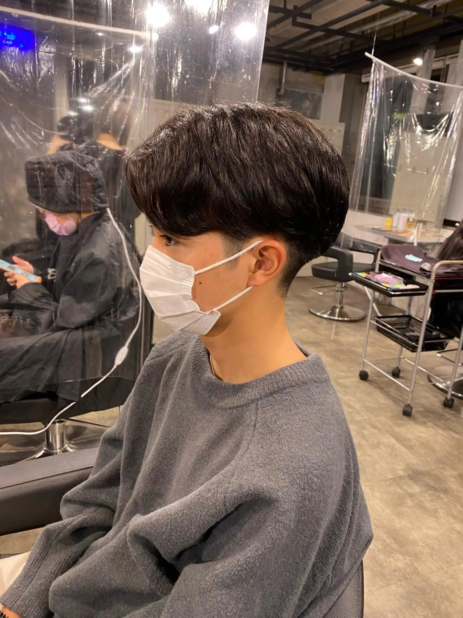 ショート パーマ メンズ 🟦ニュアンス/メン ズパーマ横浜🟦のヘアスタイル