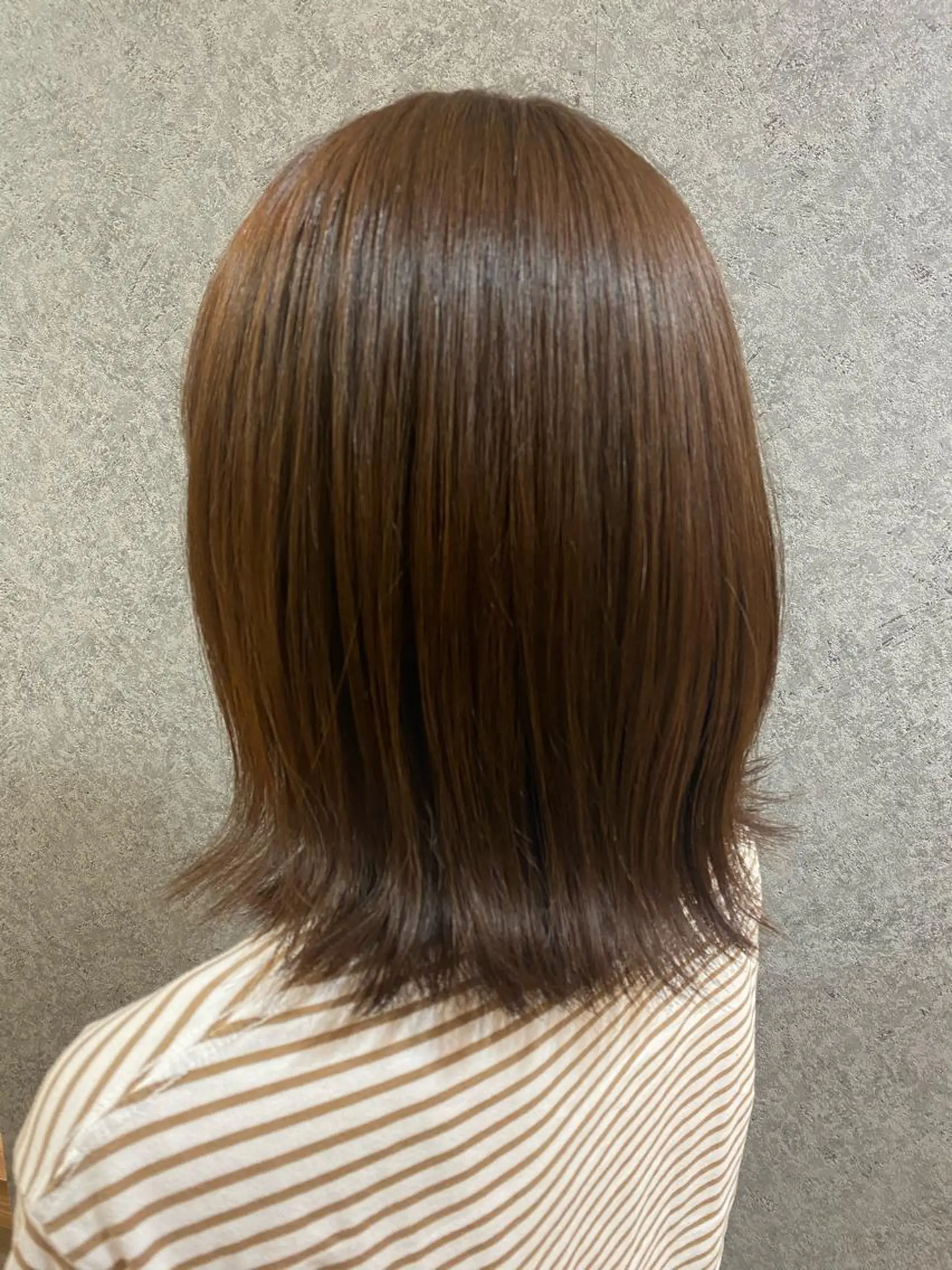 ミディアム カット ヘアカラー トリートメント 👾徐 涛👾のヘアスタイル