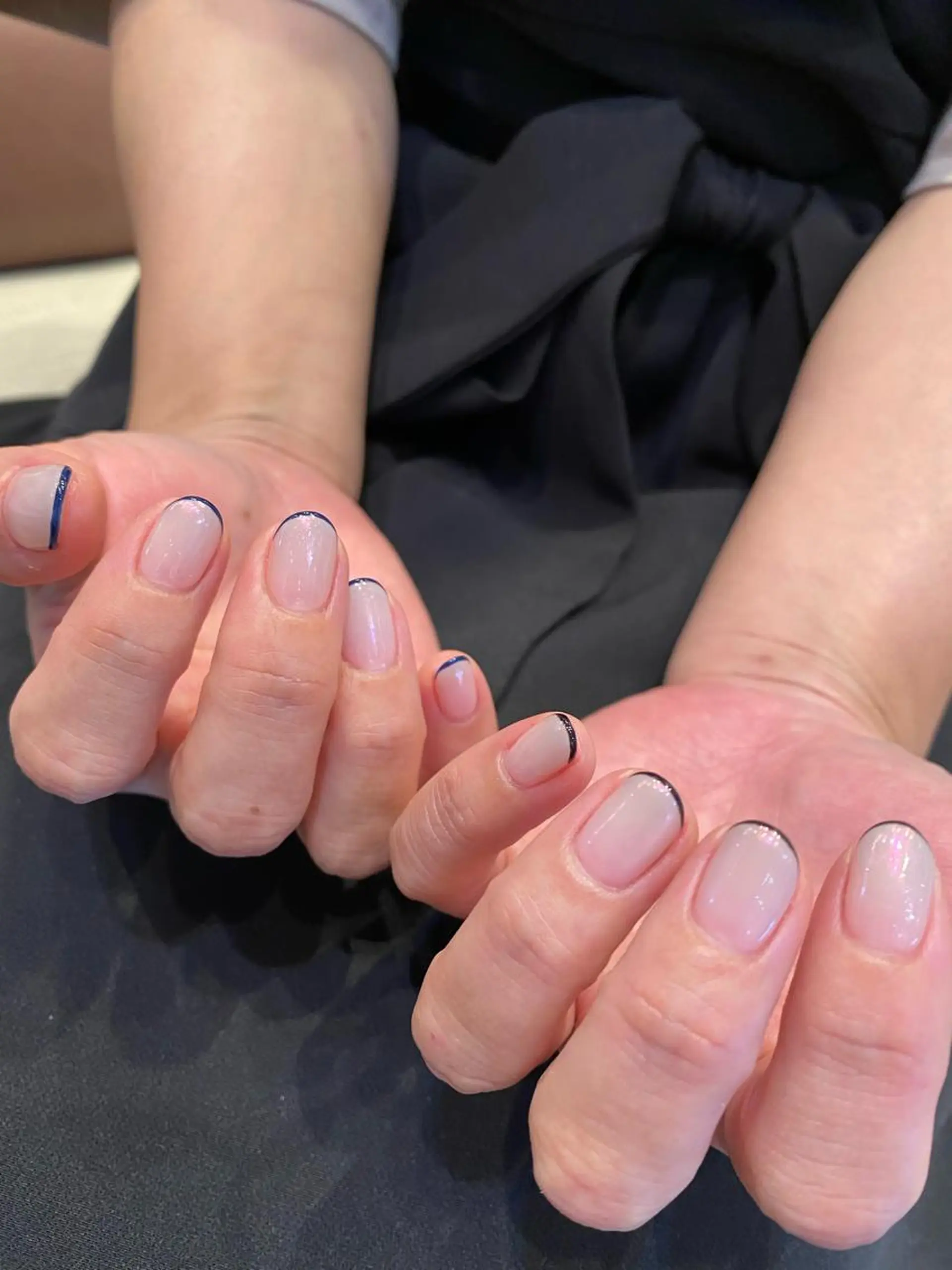 ネイル オーロラネイル フレンチネイル 🌼大西洋子 laughl🌼のネイルデザイン