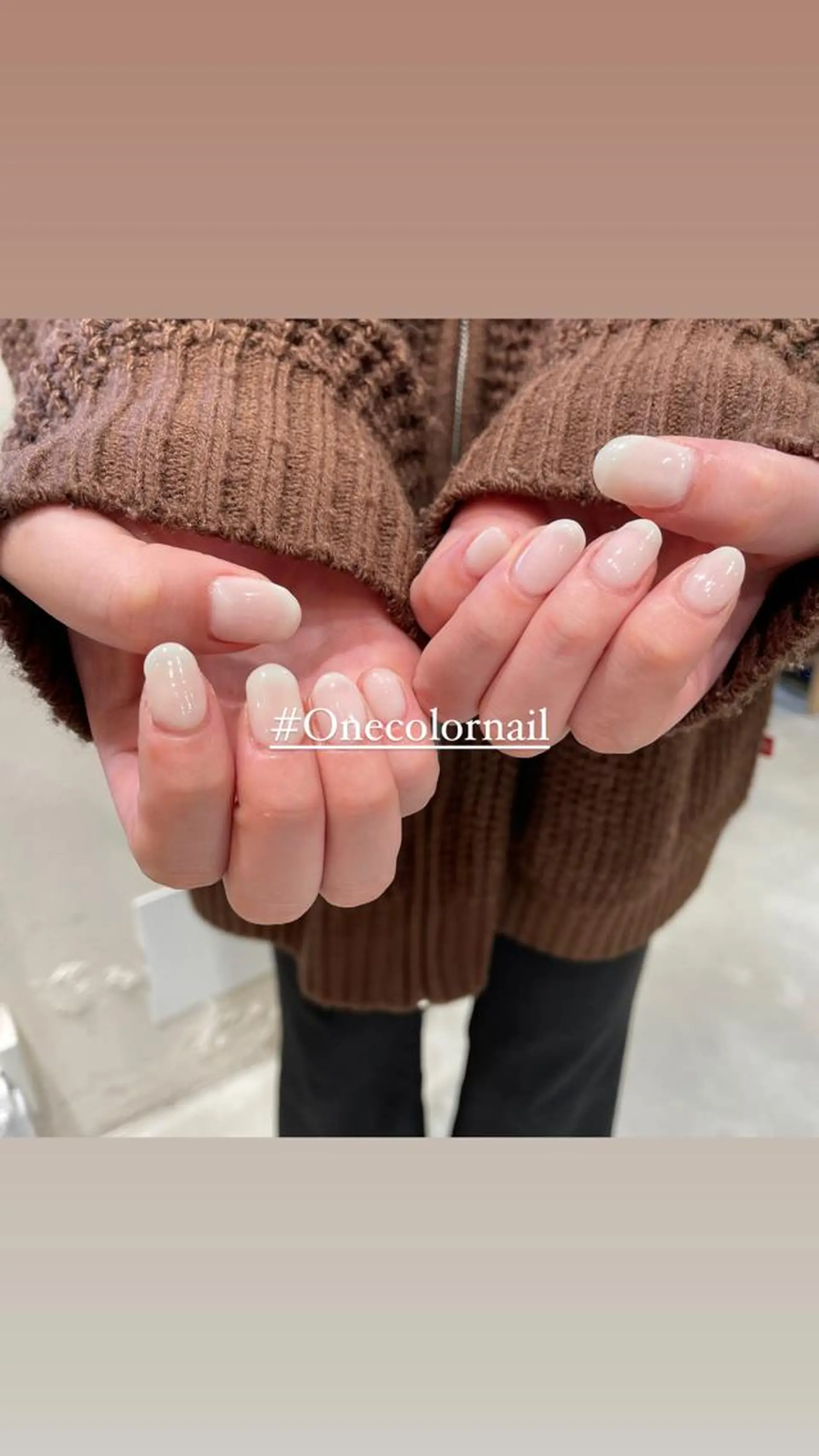 ネイル ワンカラーネイル ハンドネイル 淡色ネイル 🎀moeのネイルデザイン