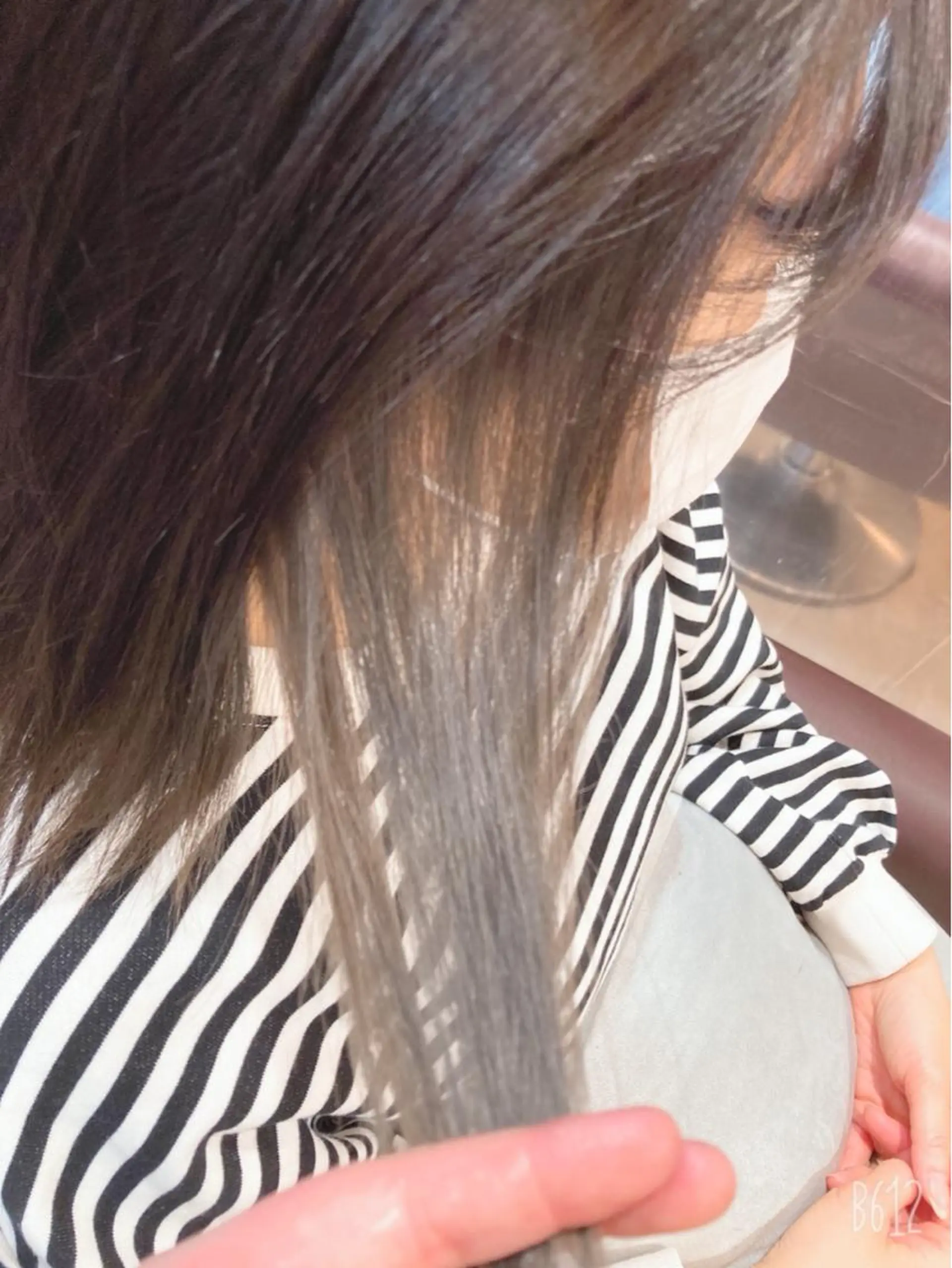 ミディアム カラー シルバー 髪質改善/透明感 カラー/内藤有須加のヘアスタイル