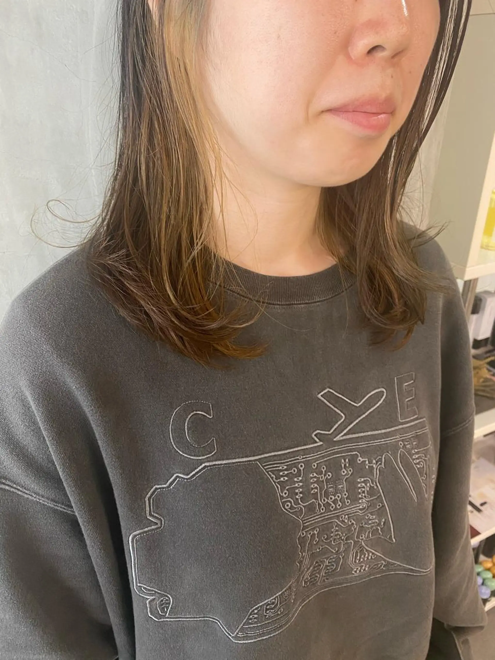 ミディアム カラー ヘアアレンジ stylist/蛯谷 珠里のヘアスタイル