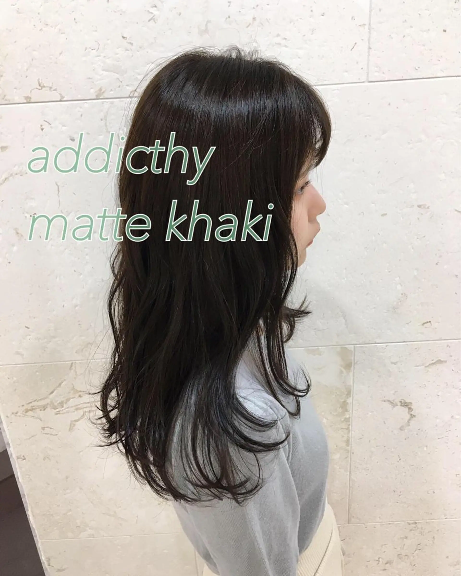 ロング カラー アディクシーカラー カット ヘアカラー トリートメント 斉藤 貴也のヘアスタイル