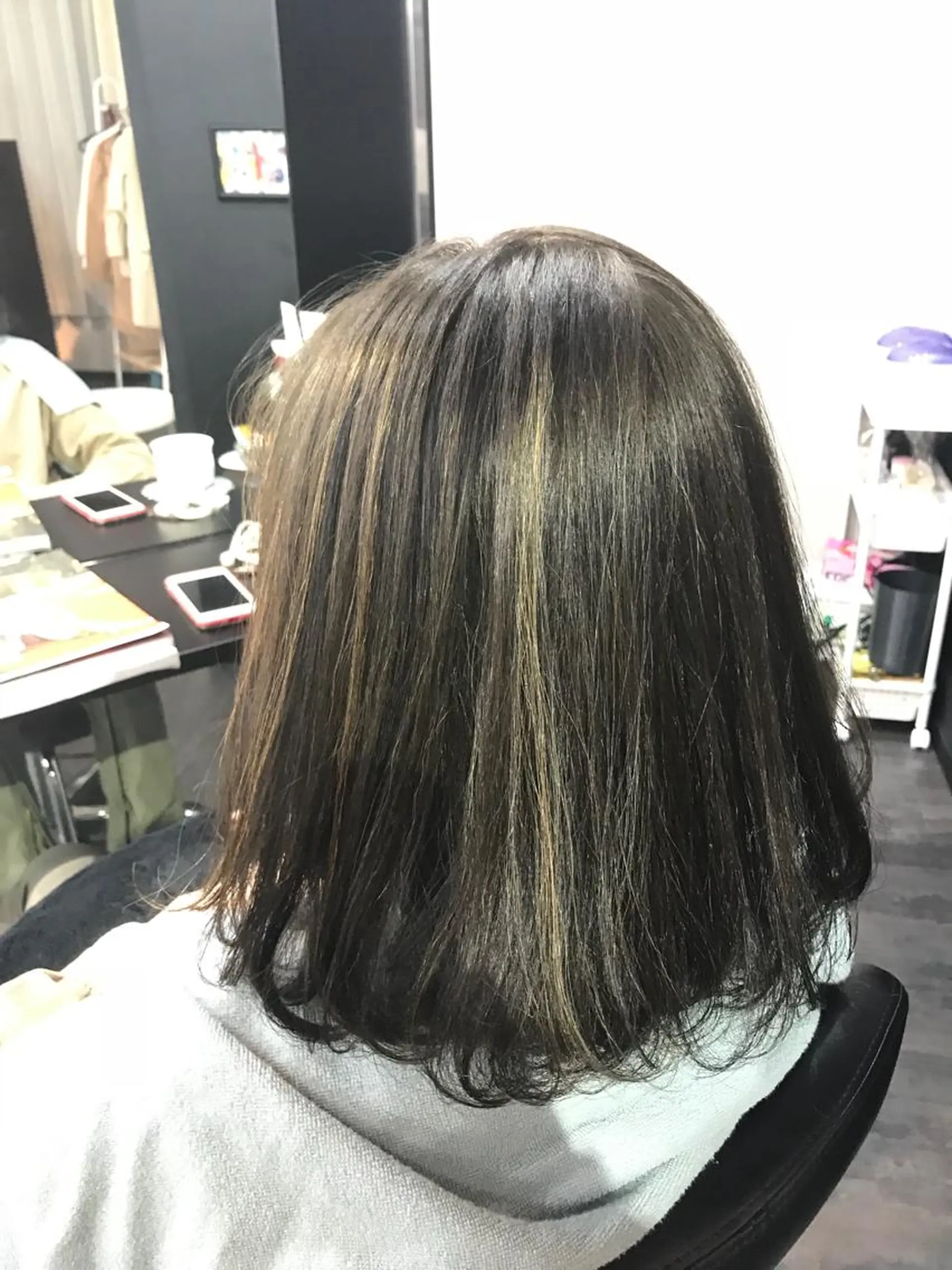 ミディアム カラー ハイライト/髪質改善 ans/黒木 和大のヘアスタイル