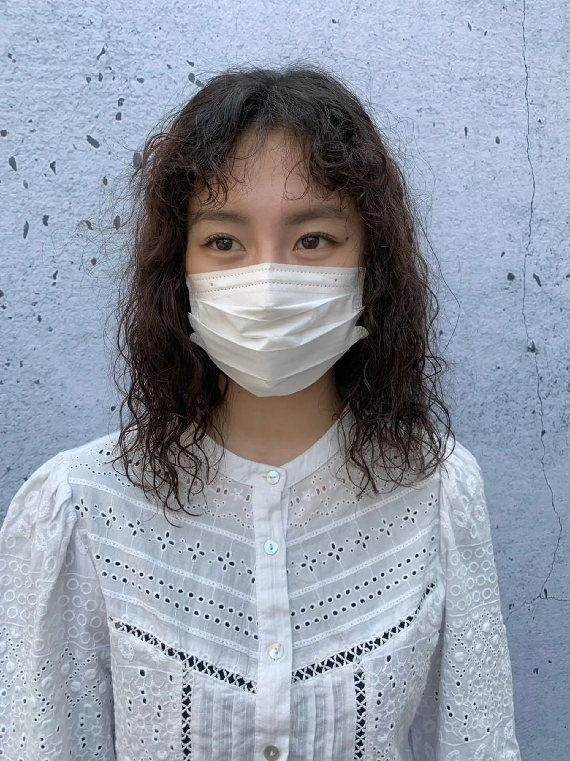 セミロング パーマ セミロングパーマ スパイラルパーマ 桃果 momokaのヘアスタイル