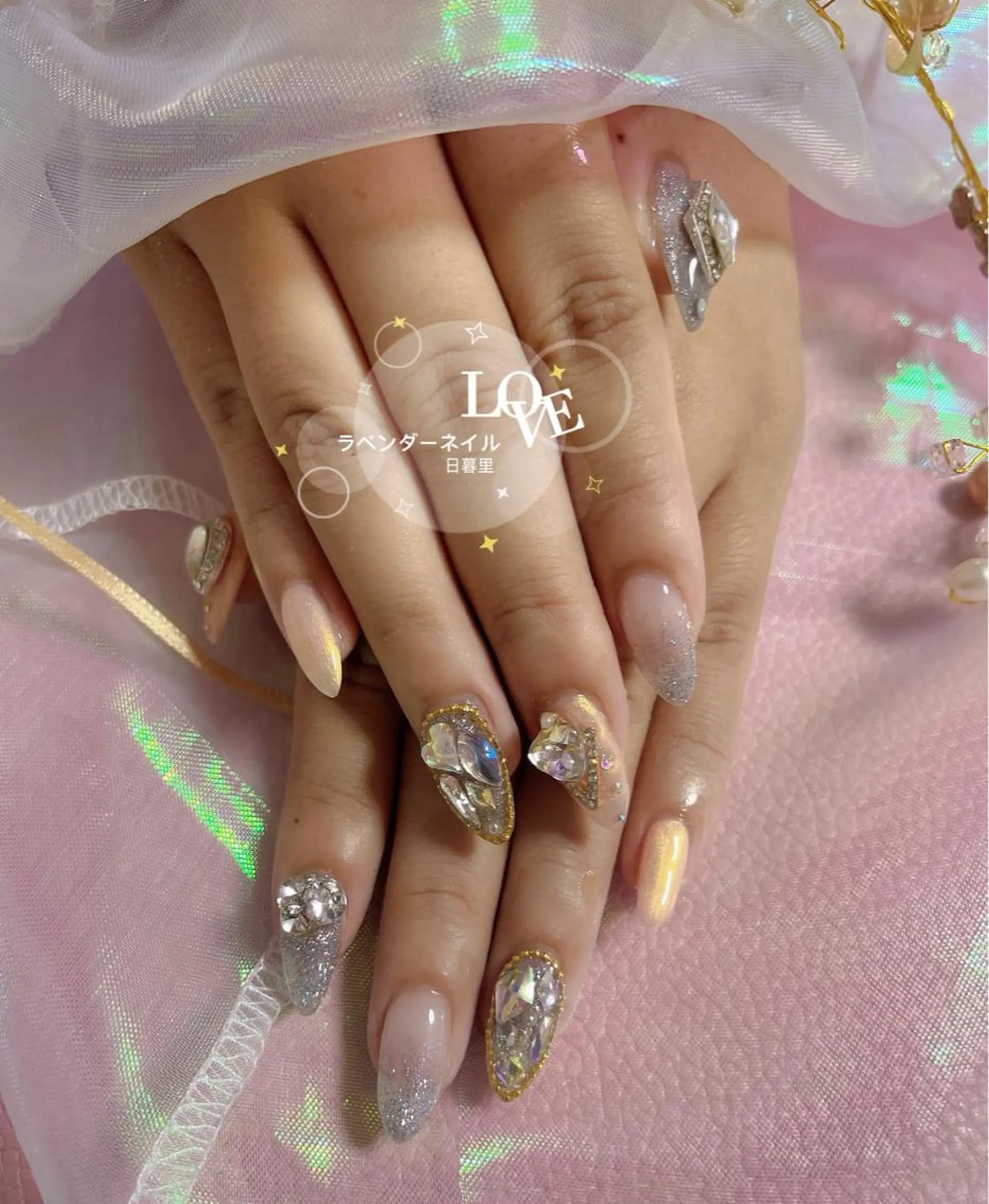 ネイル ラベンダー💖日暮里 ルル💖ネイルのネイルデザイン