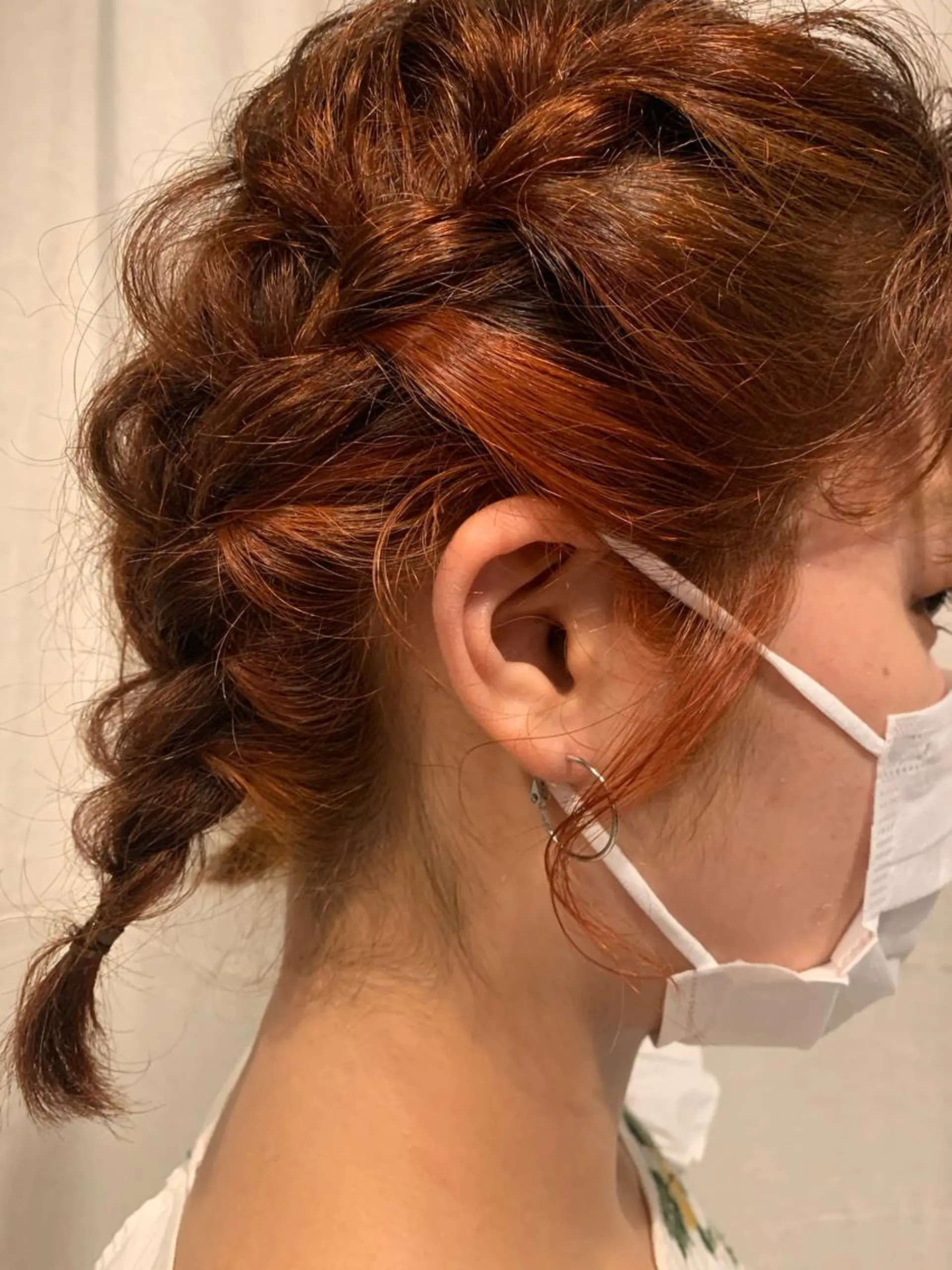 ミディアム Asti blanche所属・ブリーチなしWカラー /地毛風/小林凪沙のヘアスタイル