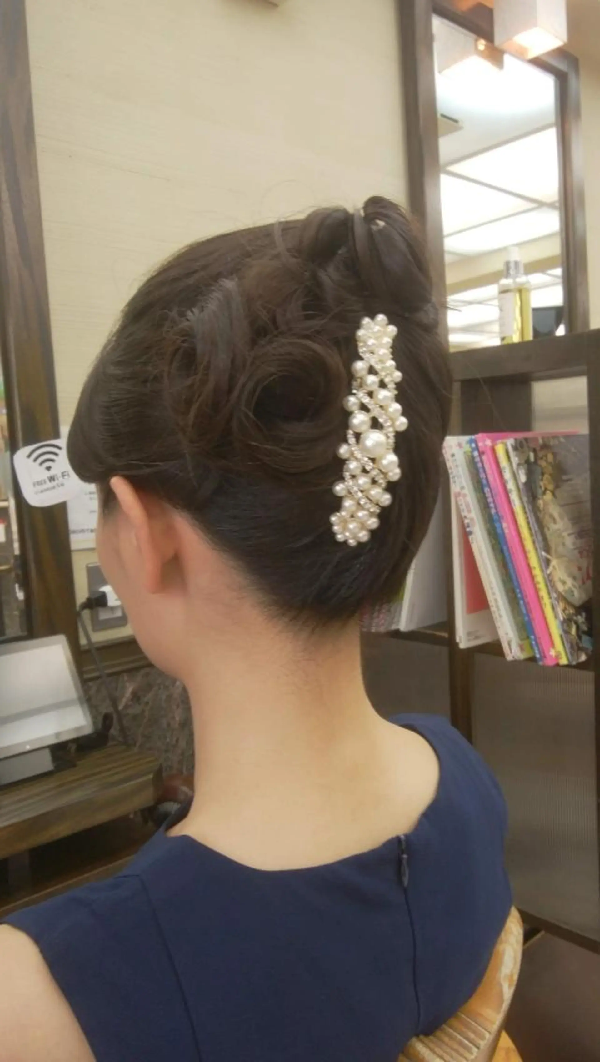 ヘアアレンジ セミロング 菅原 綾のヘアスタイル