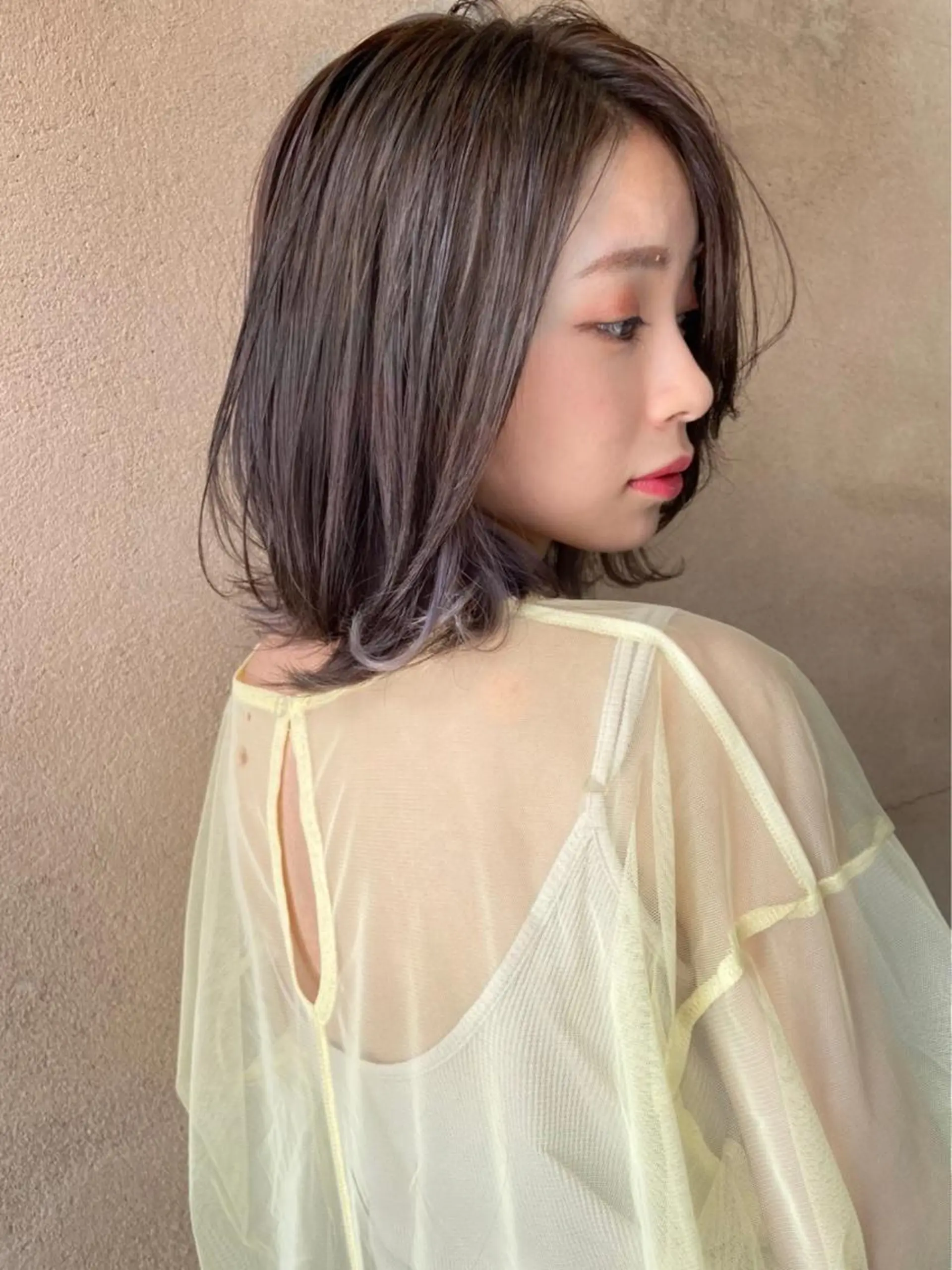 ミディアム カラー 西新/siohair 2nd/石尾刻矢のヘアスタイル