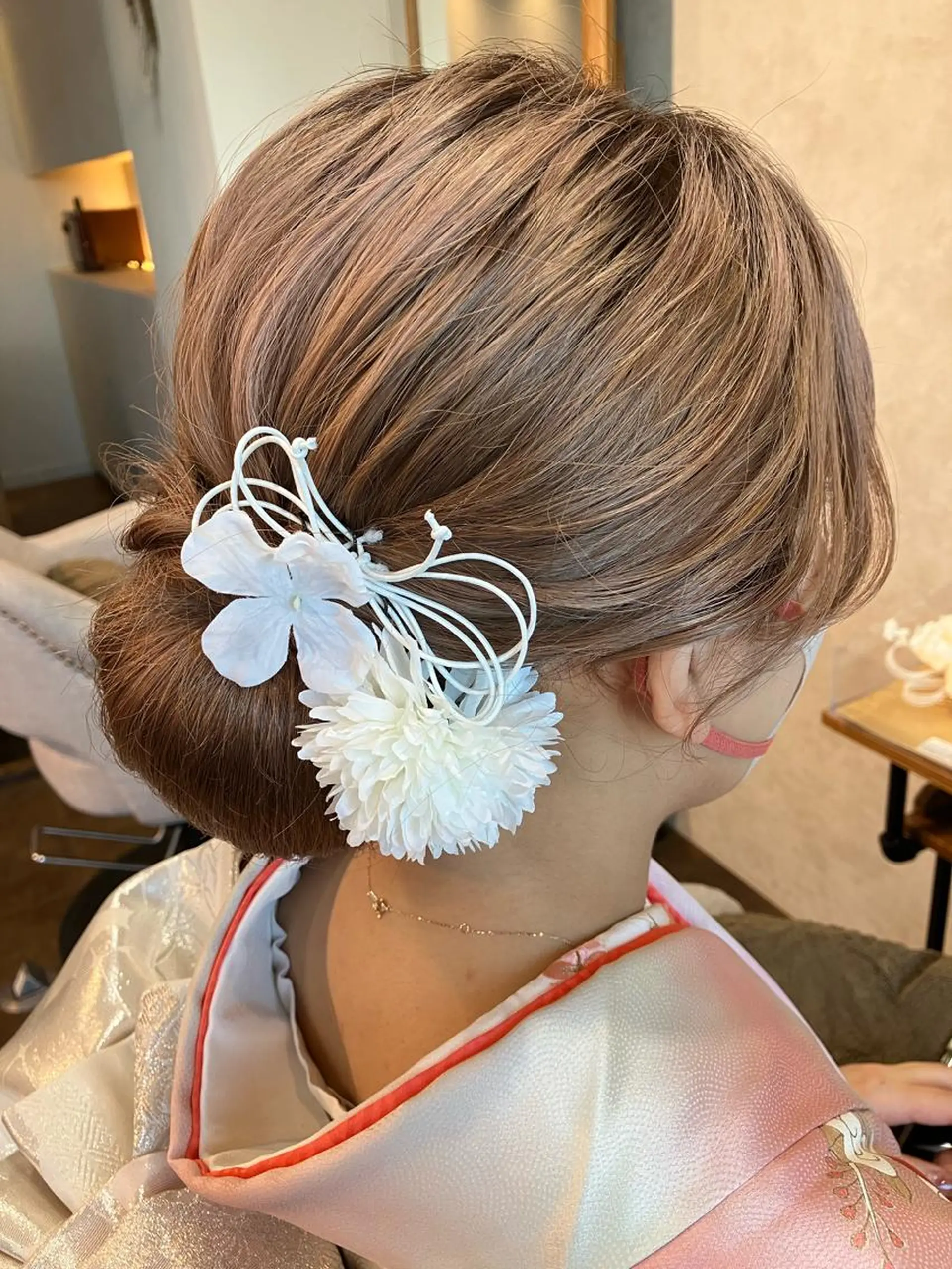 ヘアアレンジ 着物ヘア Hair&Make Nahoのマツエク・マツパデザイン