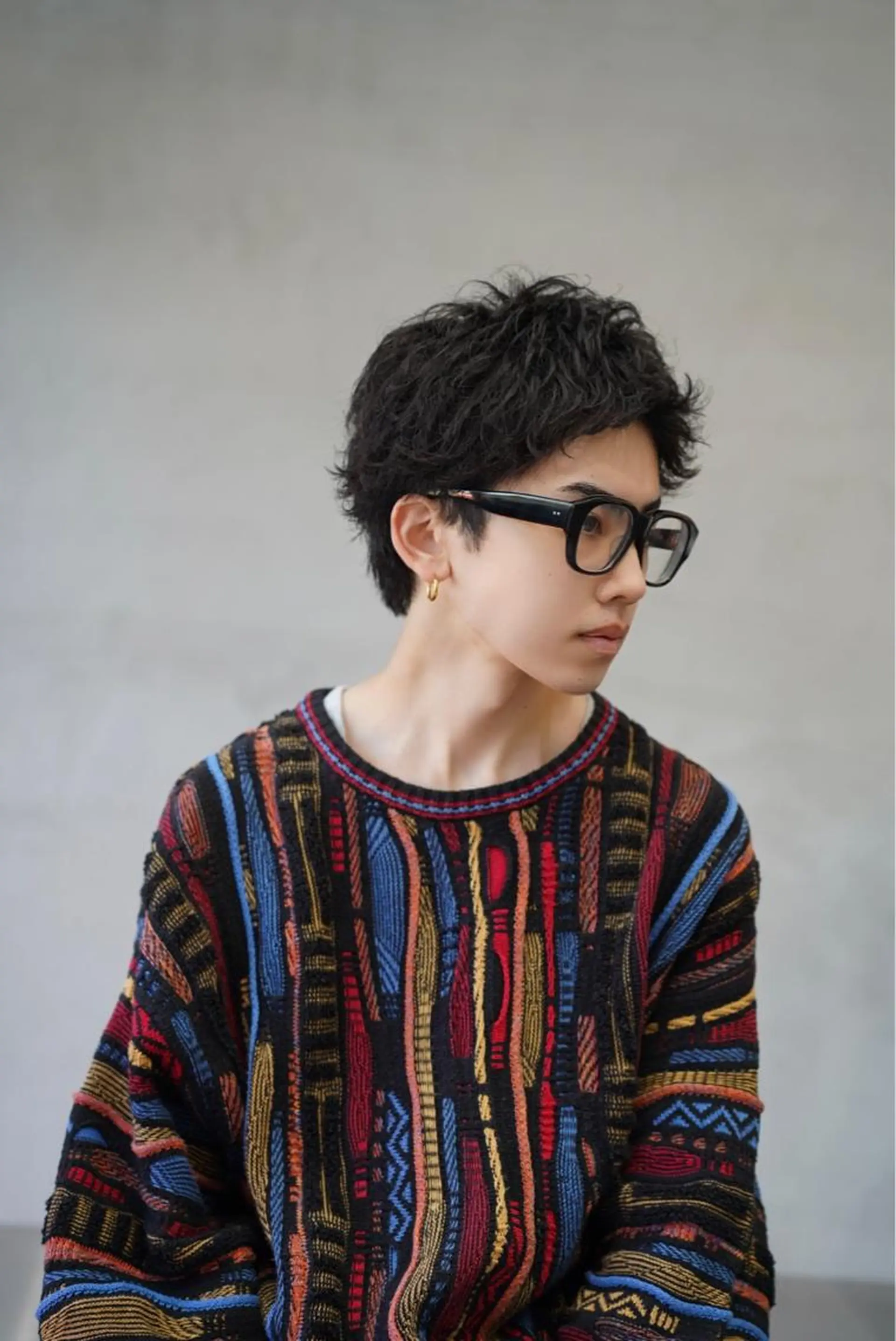 ショート パーマ メンズ メンズパーマ メンズショート スペインカール スパイキーショート ツイストスパイラルパーマ 松下 友希 【fifth】のヘアスタイル