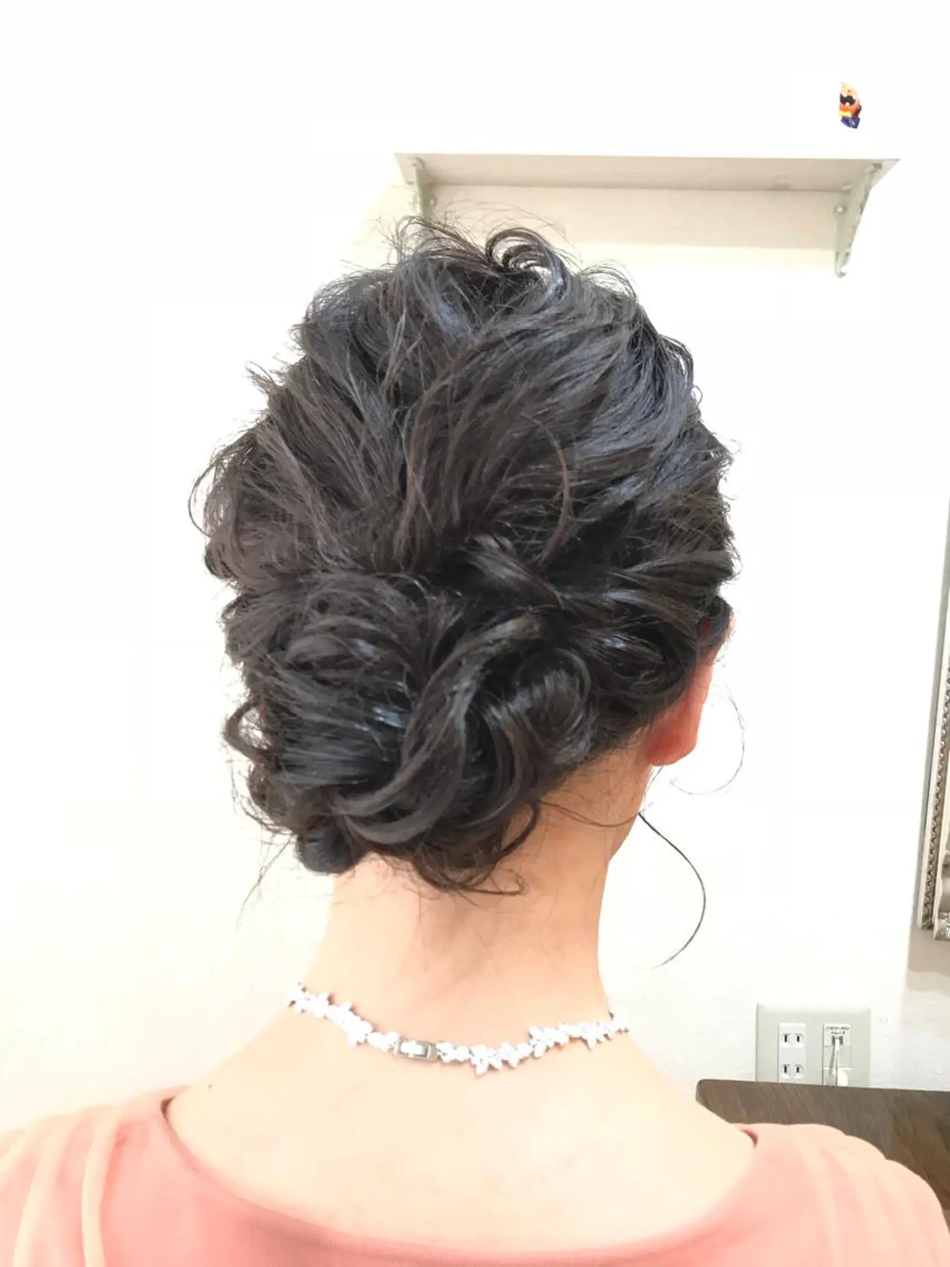 セミロング カラー ヘアアレンジ 渋谷宮益坂 omoのヘアスタイル