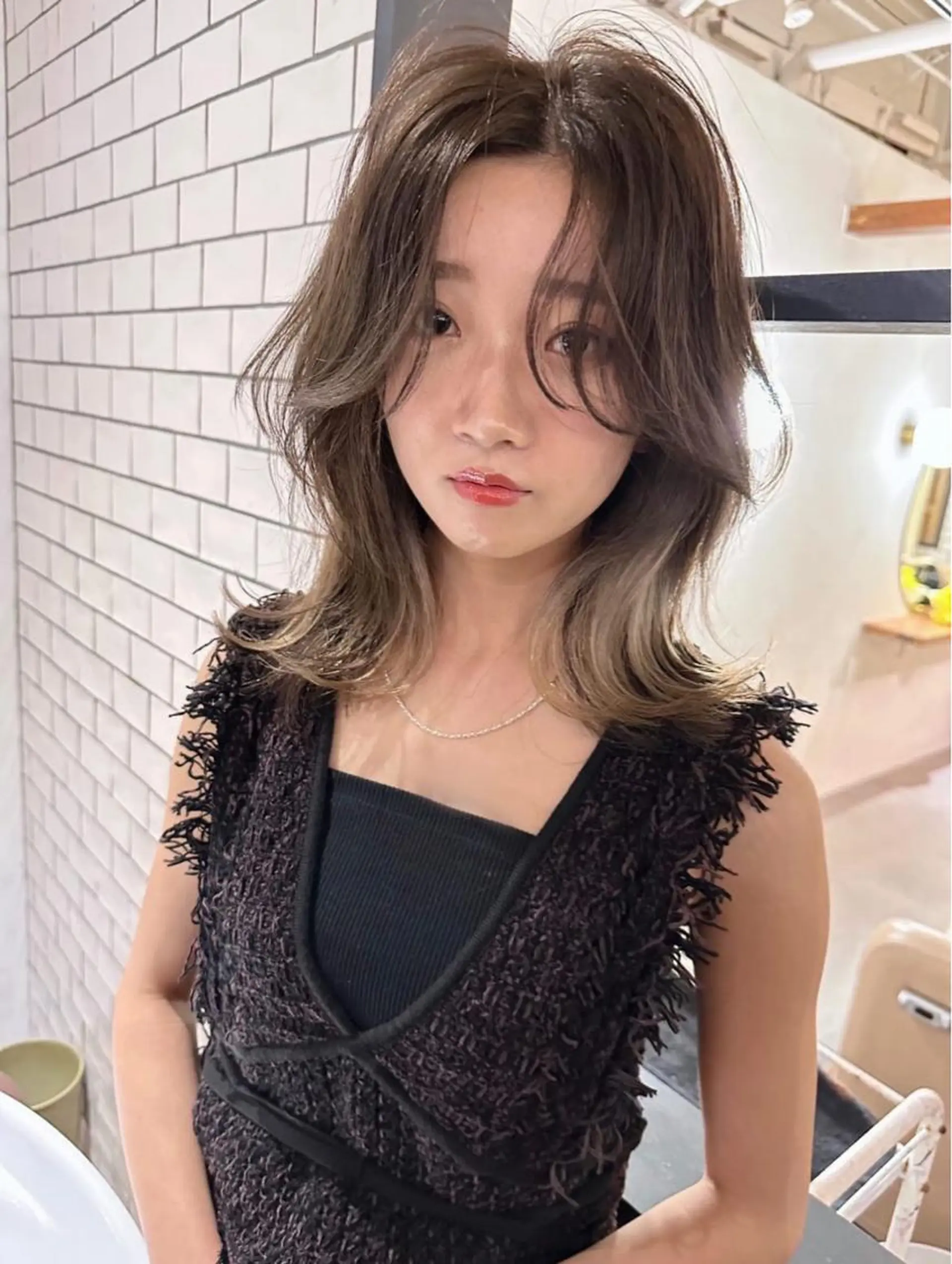 ロング 京都レイヤーカット/ 縮毛矯正/羽柴りくのヘアスタイル