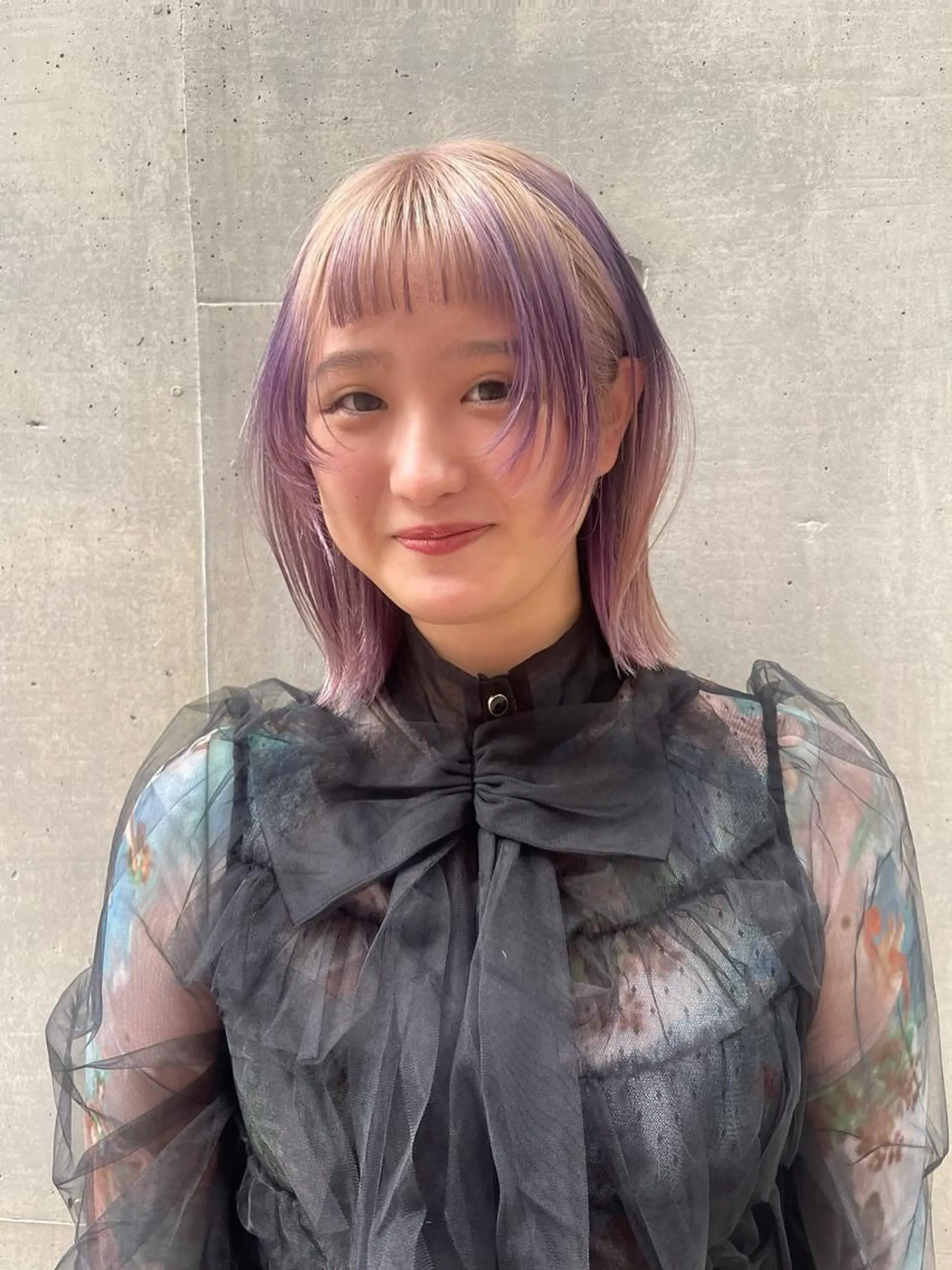 ミディアム カラー レイヤー,ボブ / 彩未のヘアスタイル