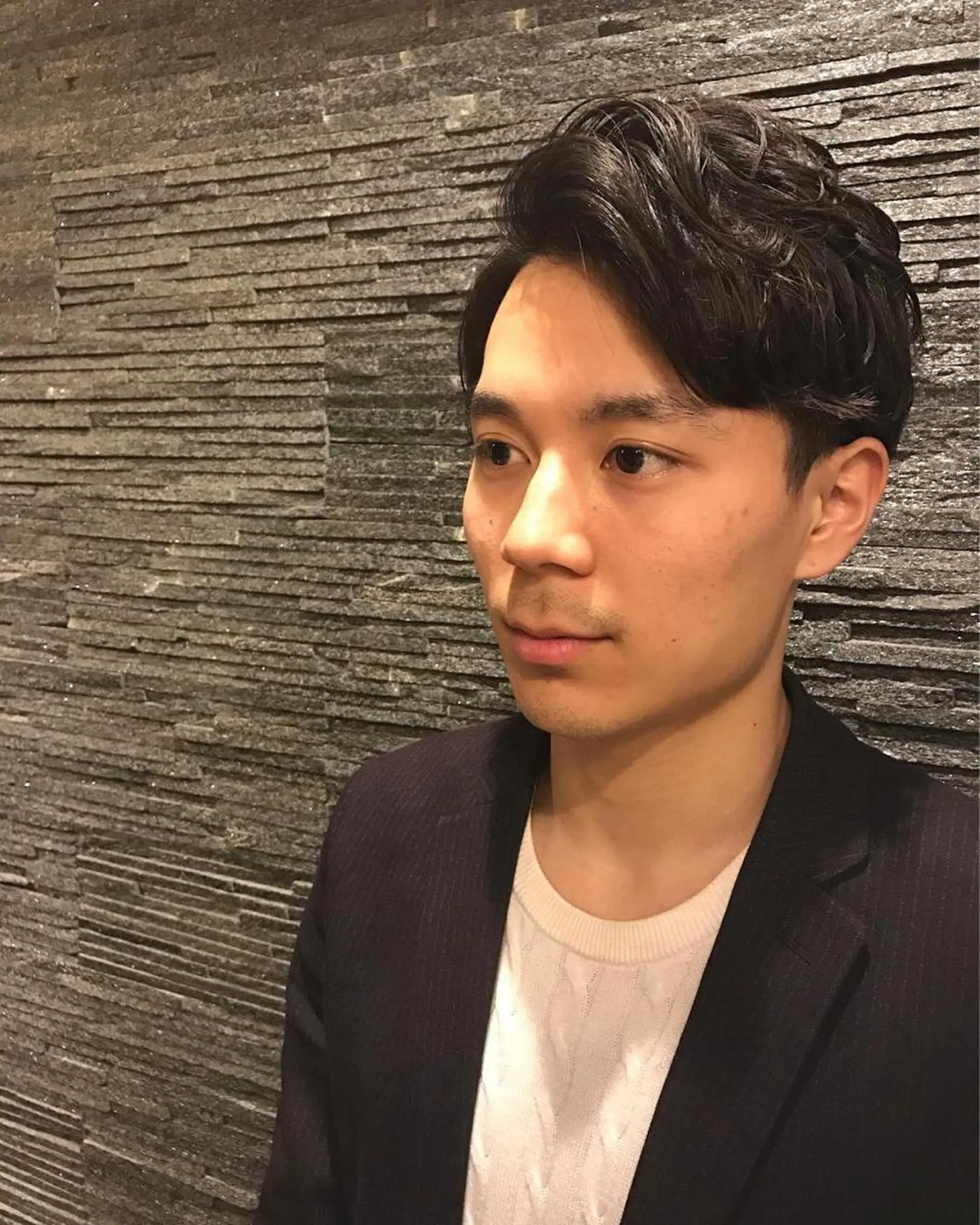 ミディアム メンズ ギンザ ヒロのヘアスタイル