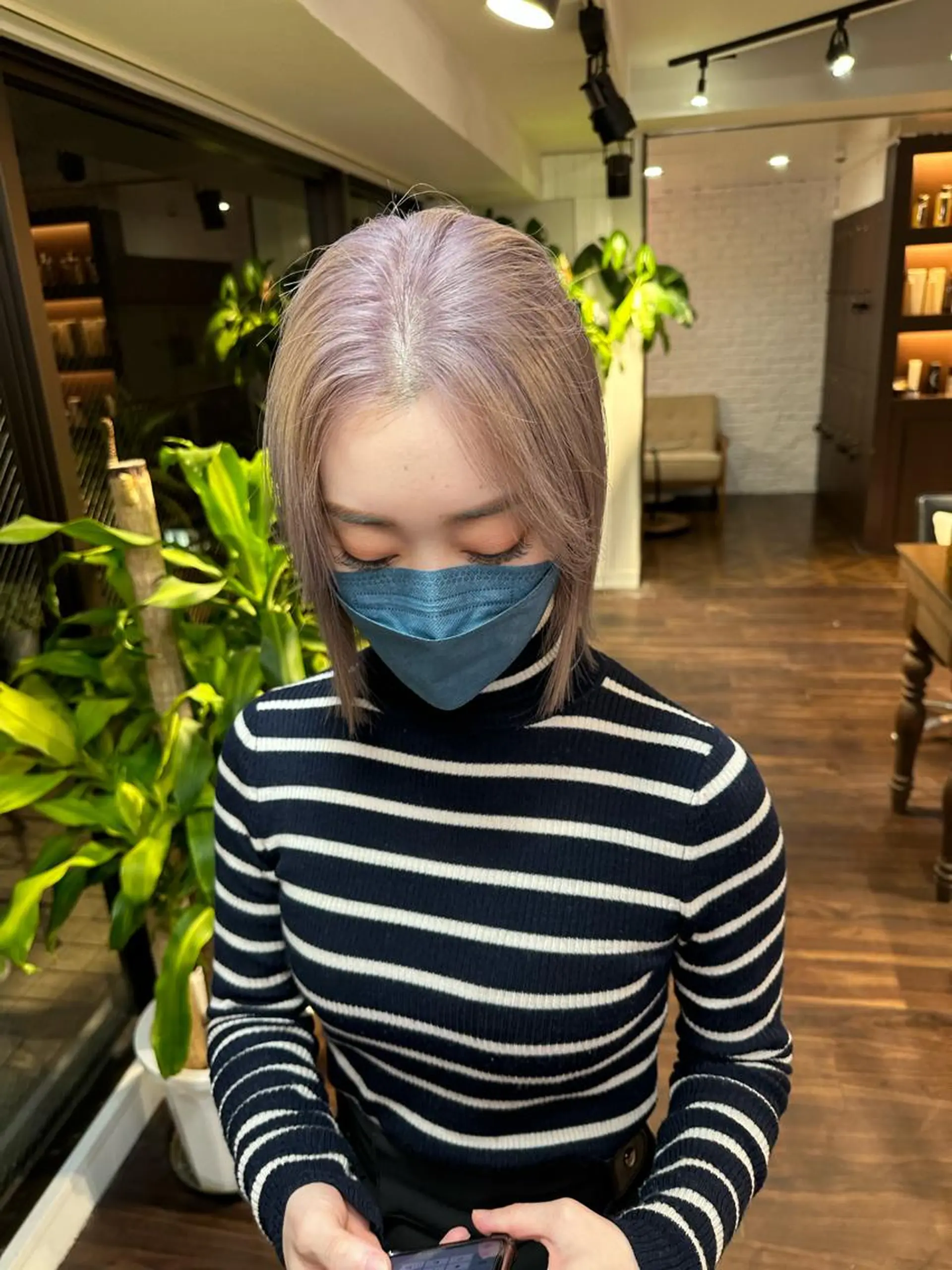 ミディアム カラー アディクシーカラー ブリーチ ブロンド ケアブリーチ ダブルカラー カット ヘアカラー トリートメント ワンホンヘア ケラチン/Kaitoのヘアスタイル