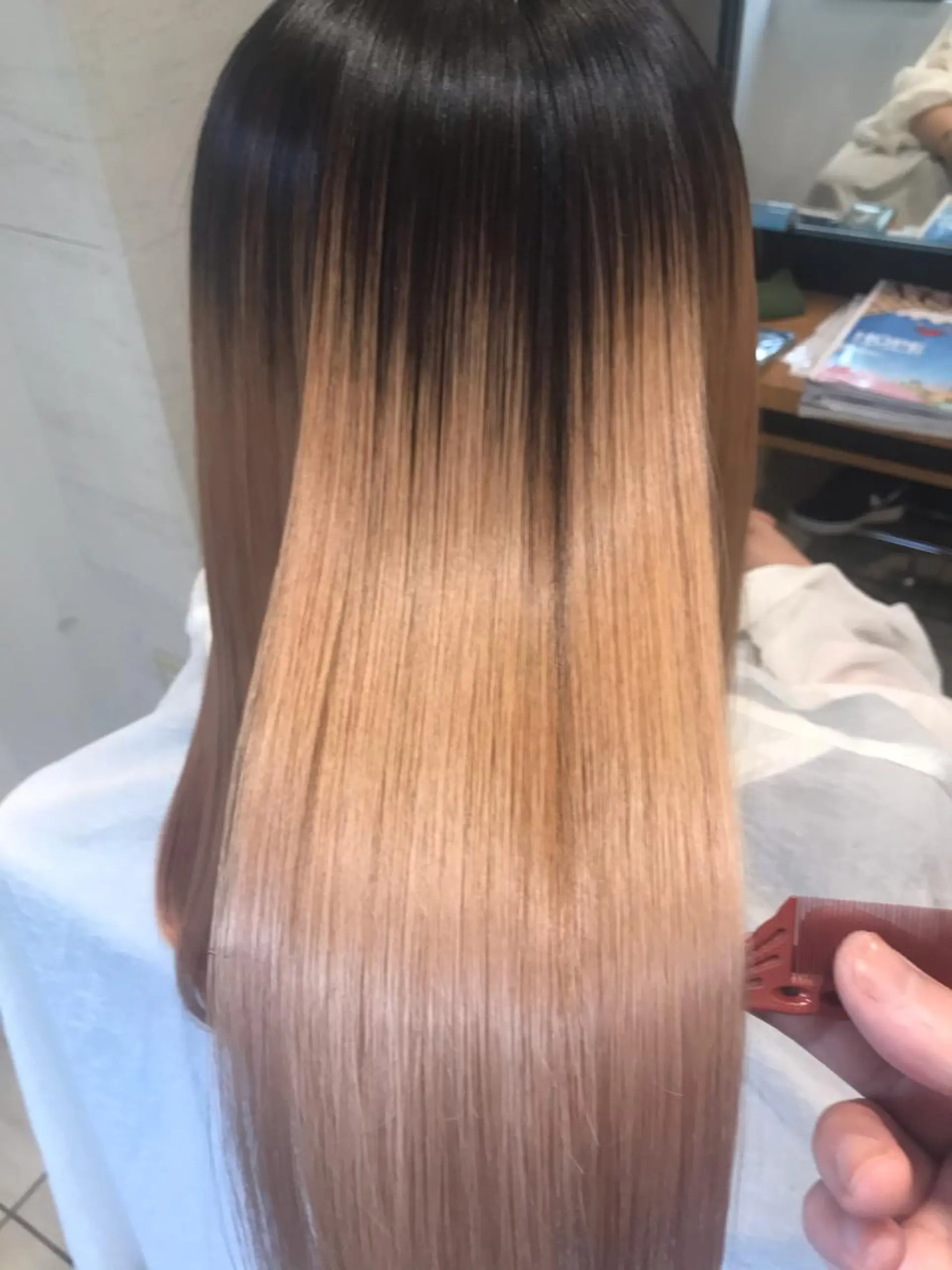 セミロング 縮毛矯正 トリートメント Emerge渋谷店　［エマージュ］所属・美髪縮毛矯正No1 toshiのヘアスタイル