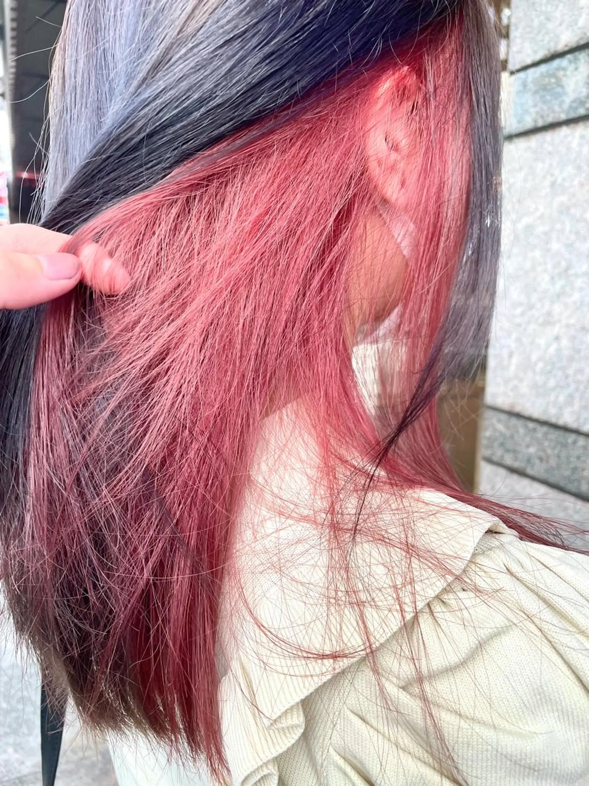 セミロング カラー ブリーチ インナーカラー 🫧ヒシダアキ /taboo🫧のヘアスタイル