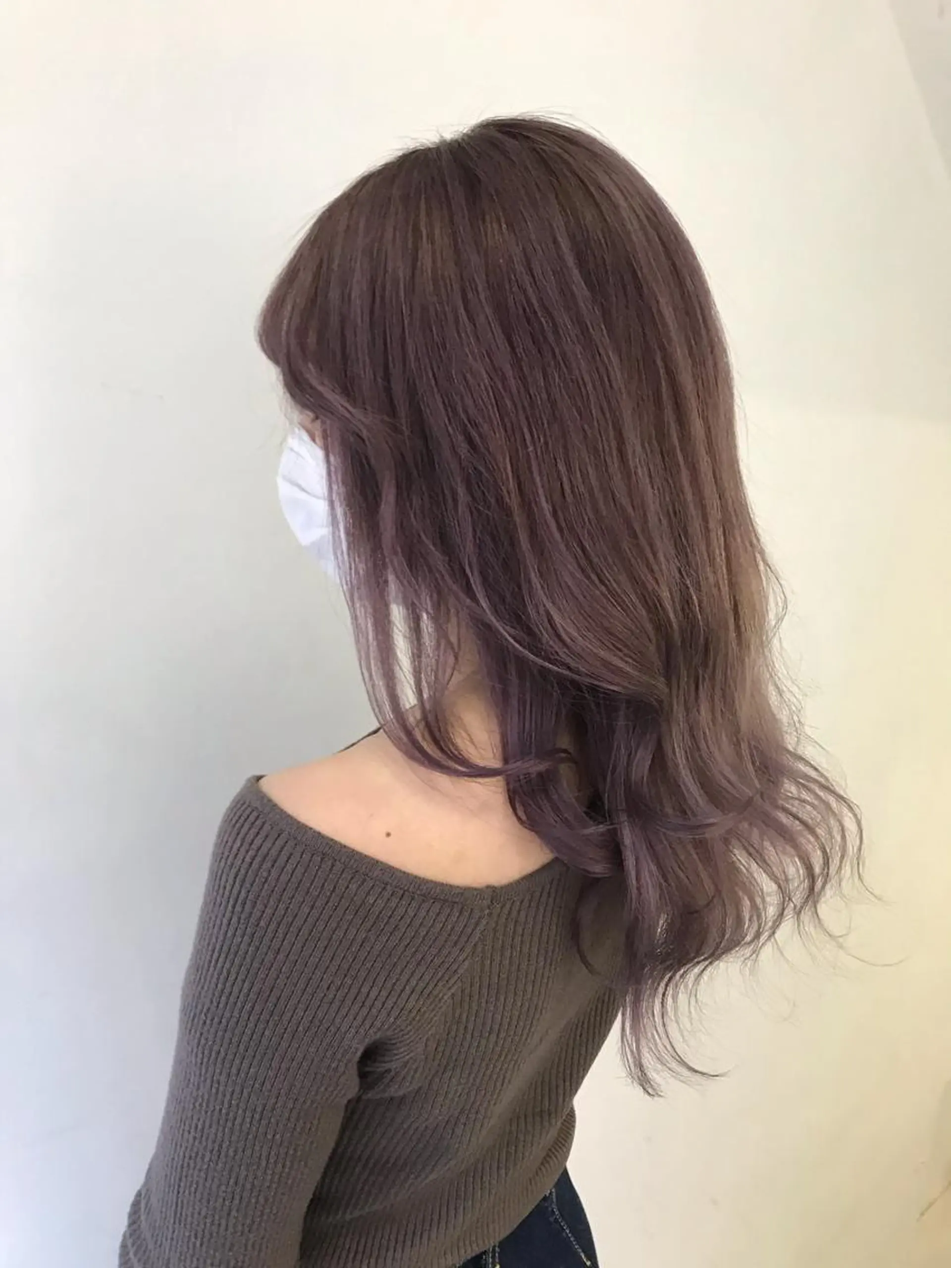 セミロング カラー ブリーチ ケアブリーチ ラベンダーカラー ラベンダーピンク ピンクカラー ていねい技術No.1 🌈諏訪 健太のヘアスタイル