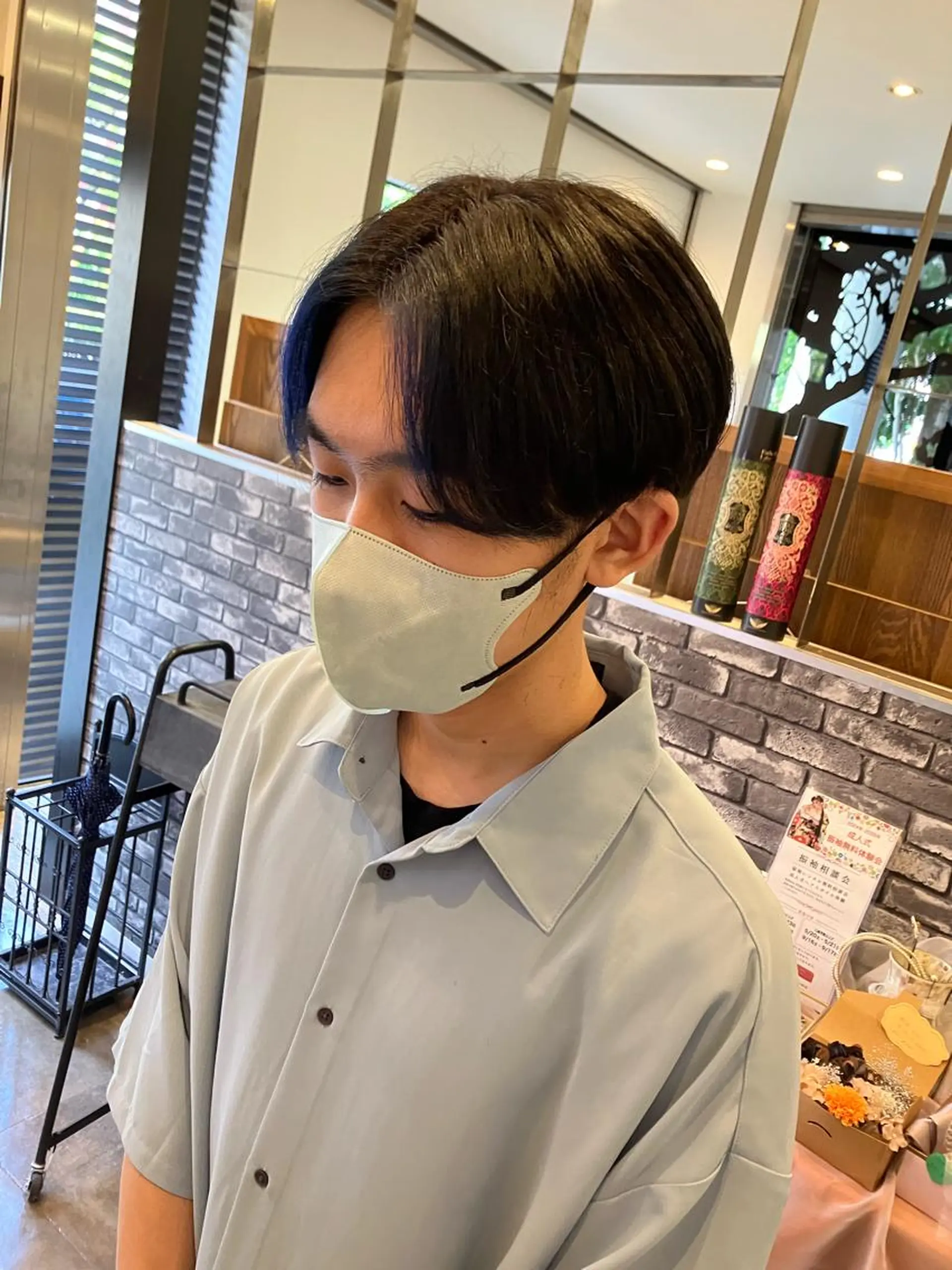 カラー メンズ ミストバング  フェイスフレーミング mai /attraのヘアスタイル