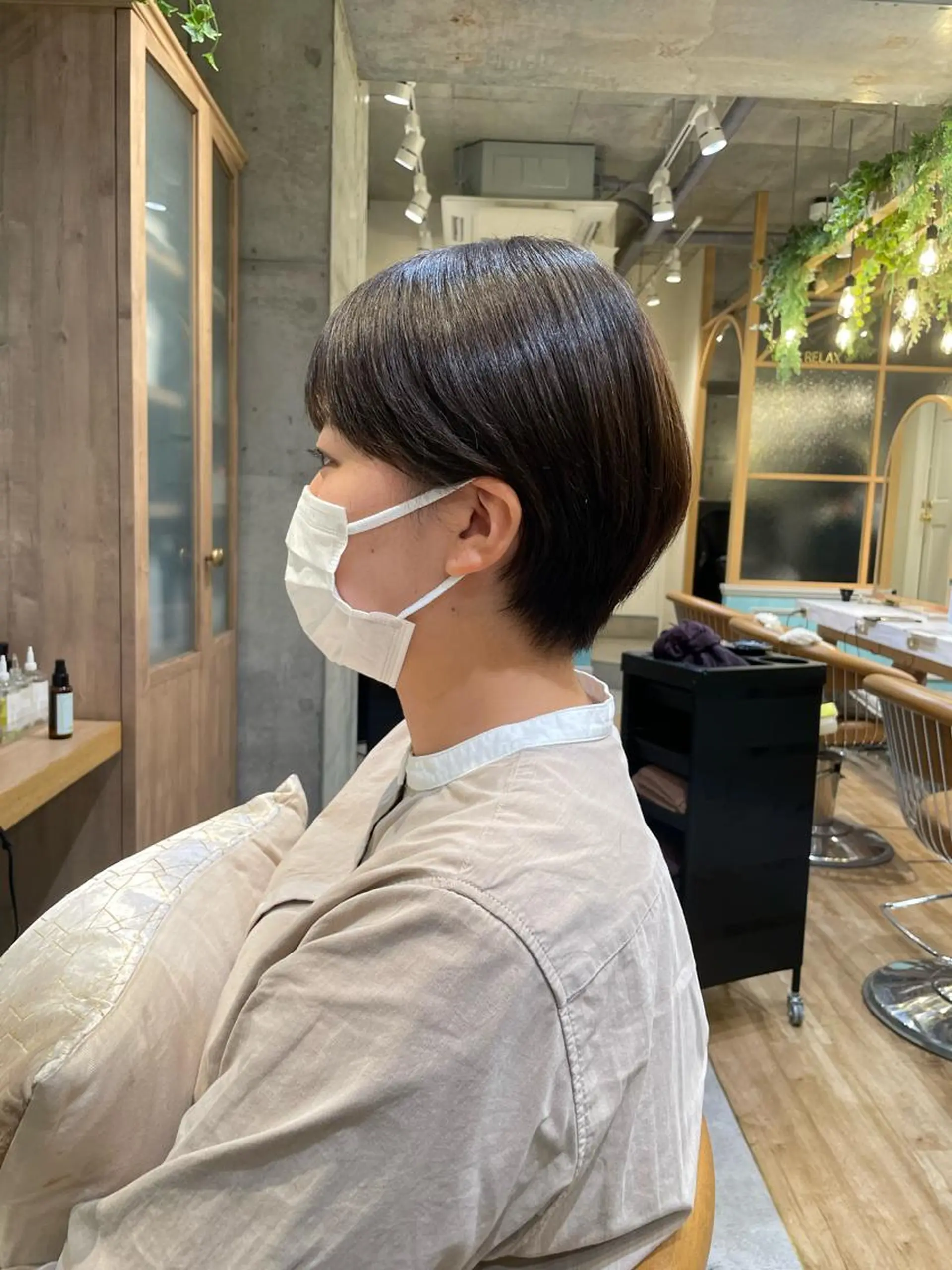 ショート 縮毛矯正　髪質改善 韓国風レイヤー　吉田のヘアスタイル