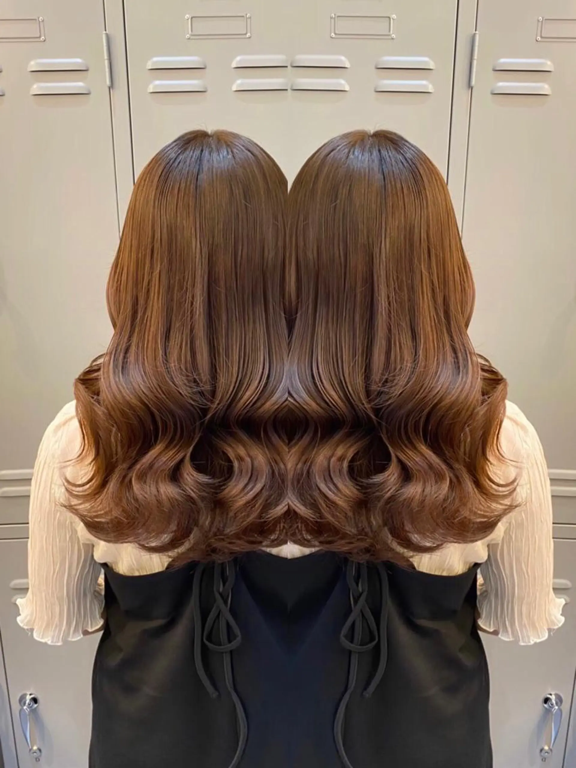 ロング カラー パーマ 🦋レイヤー✖︎ 髪質改善🦋リョウヤのヘアスタイル