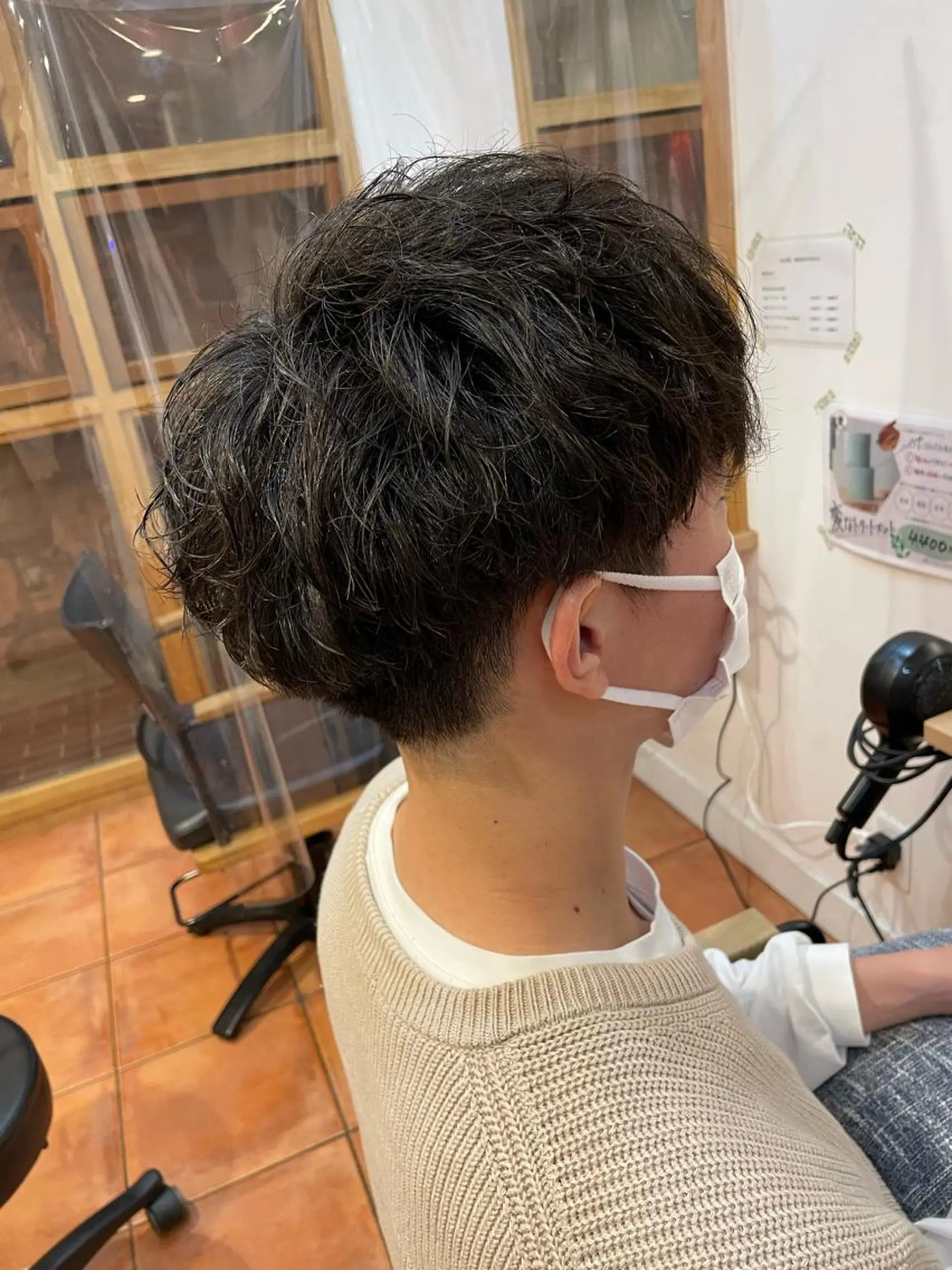 パーマ メンズ メンズパーマ 美髪ストレート/ メンズヘア/中田海斗のヘアスタイル