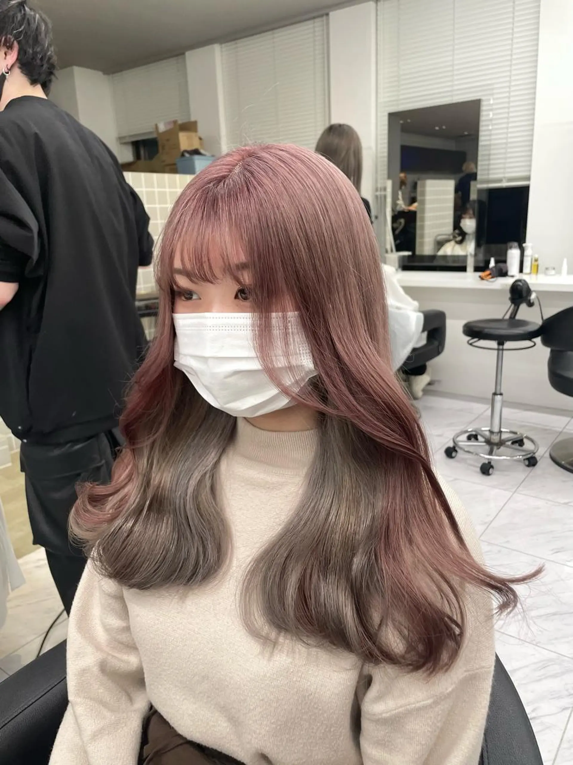 ロング カラー *モデル募集🤍横浜 透明感カラー🫧のヘアスタイル