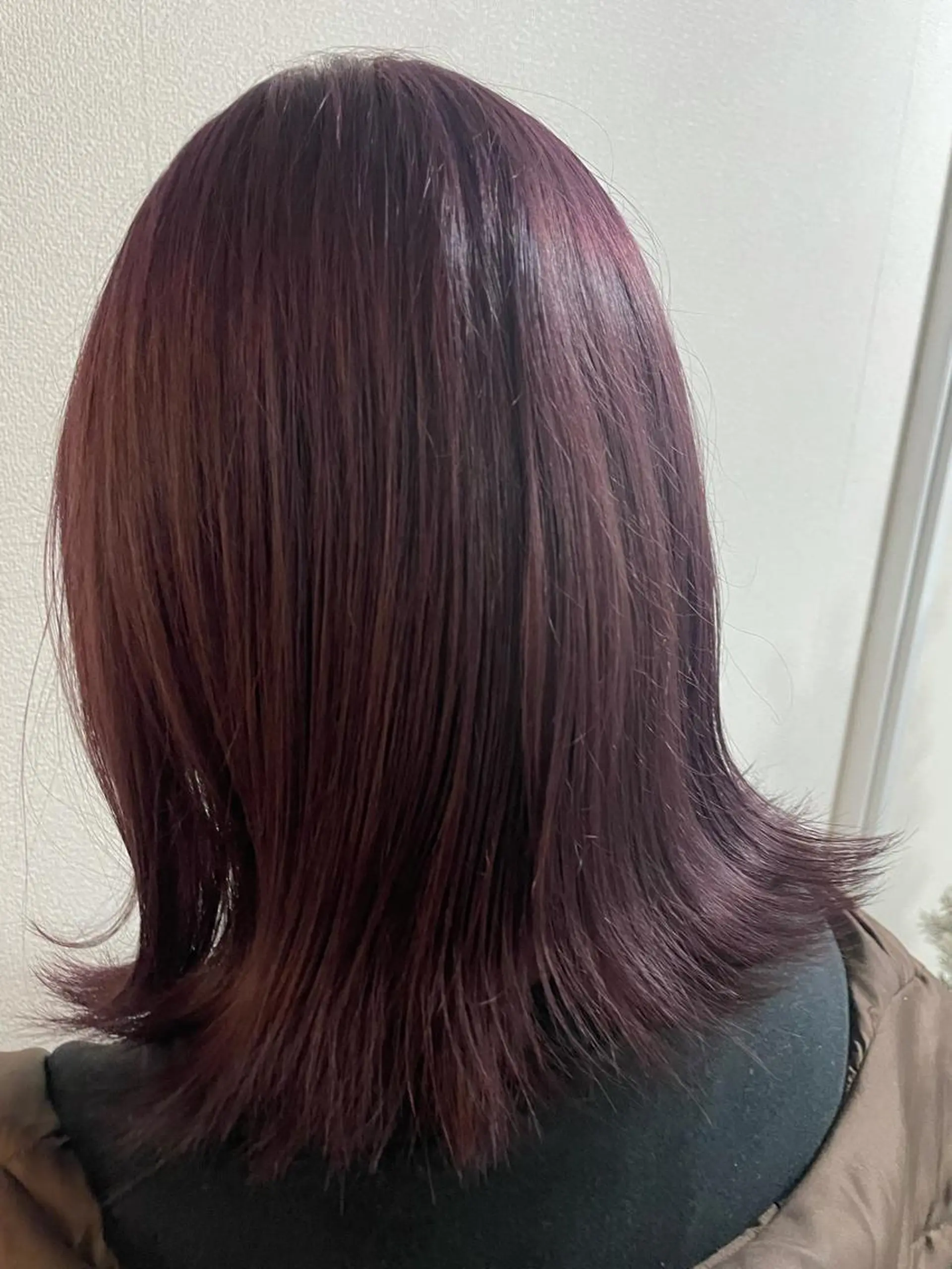 ミディアム パープルカラー LIFE下通 Miyuuのヘアスタイル