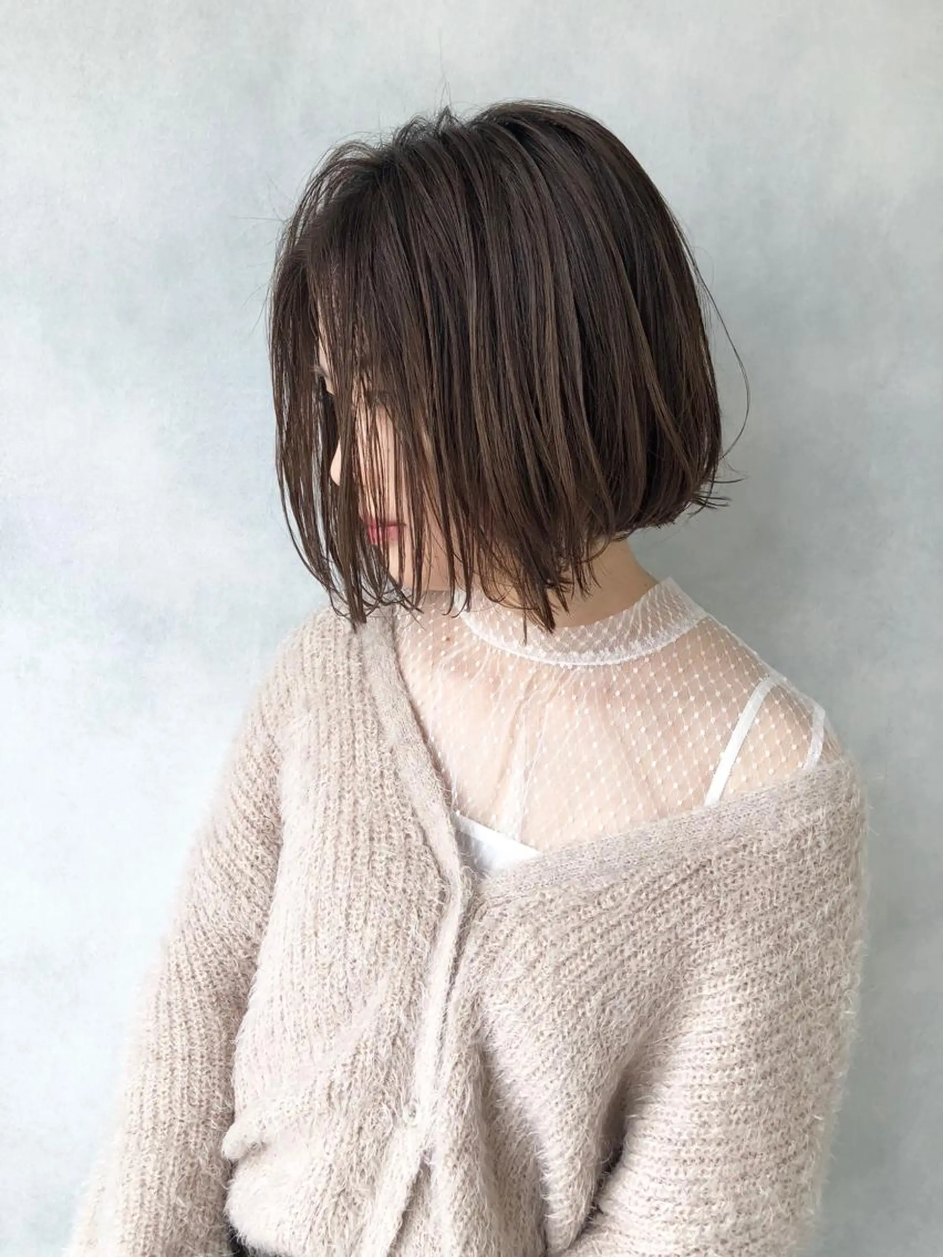 ミディアム 外国人風カラー ハイライト レイヤーカット 小澤大輔 YOLO hairのヘアスタイル