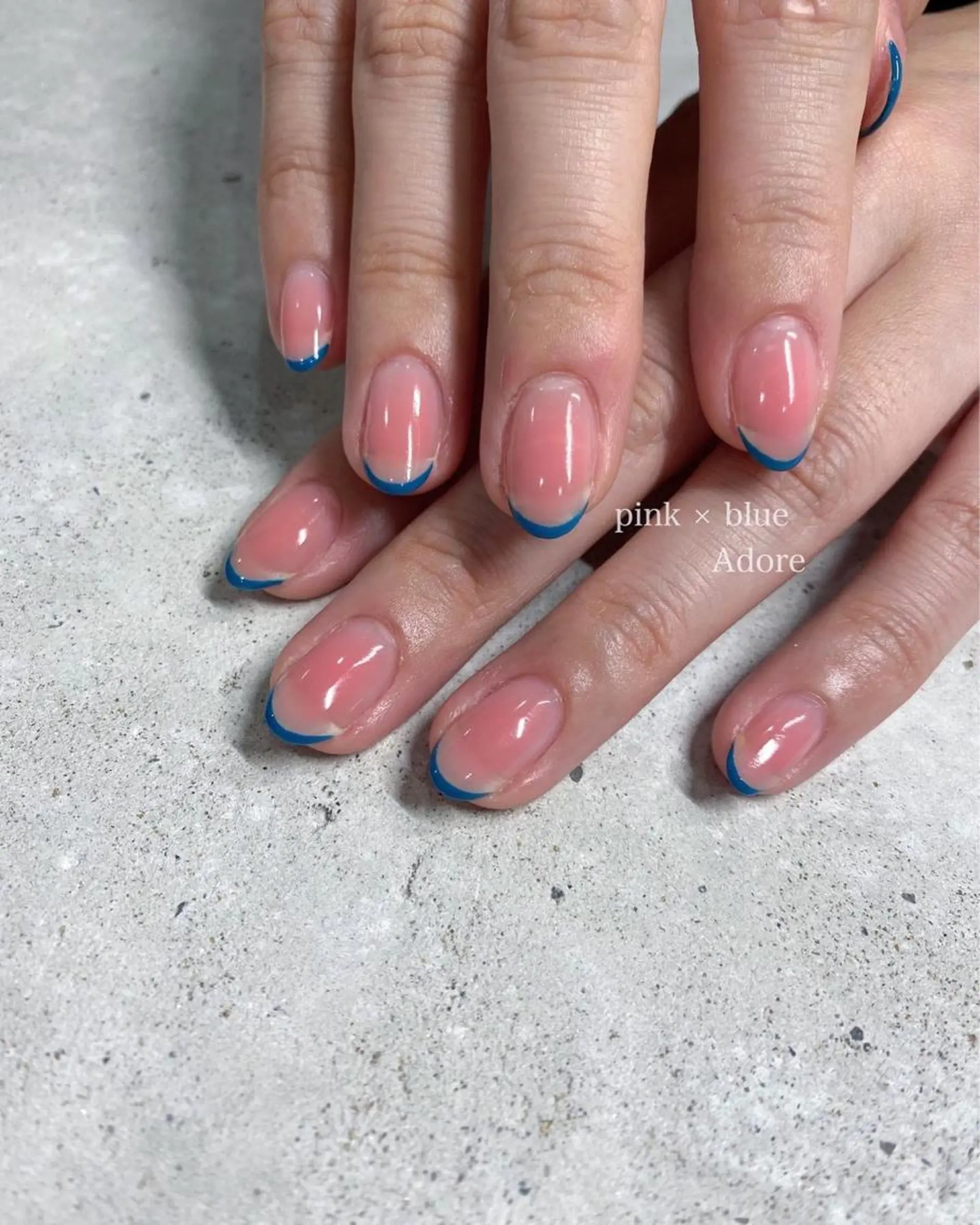 ネイル チークネイル フレンチネイル ハンドネイル Nail Adore.のネイルデザイン