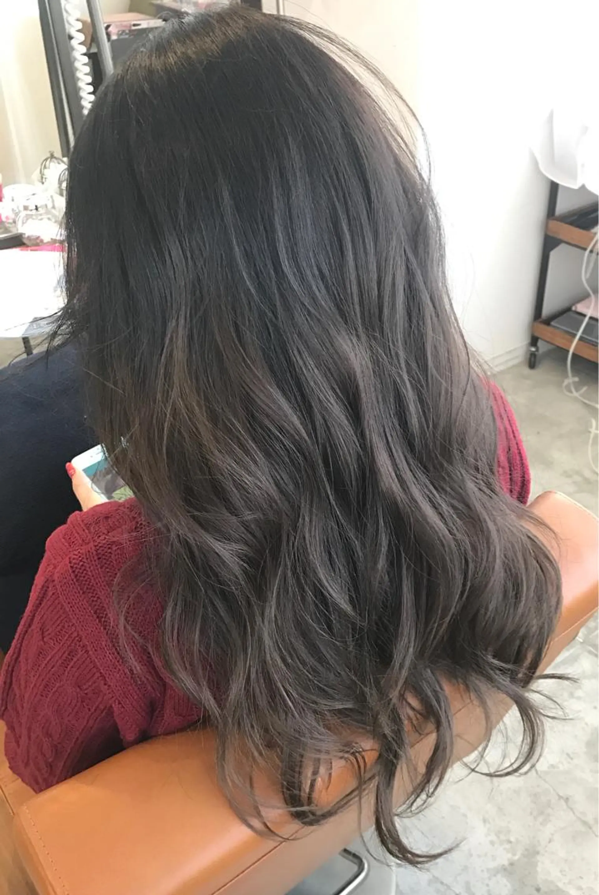 ロング カラー グラデーションカラー グレージュ にった みずきのヘアスタイル