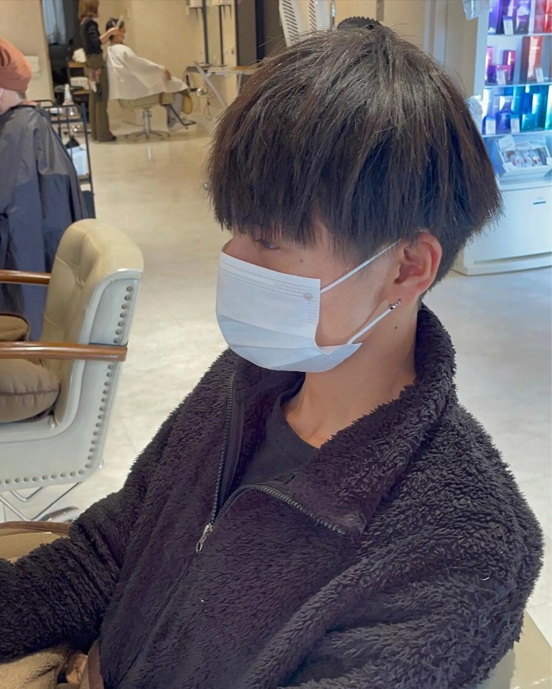 ショート パーマ メンズ 縮毛矯正 トリートメント 本店店長☆ 前原海翔のヘアスタイル