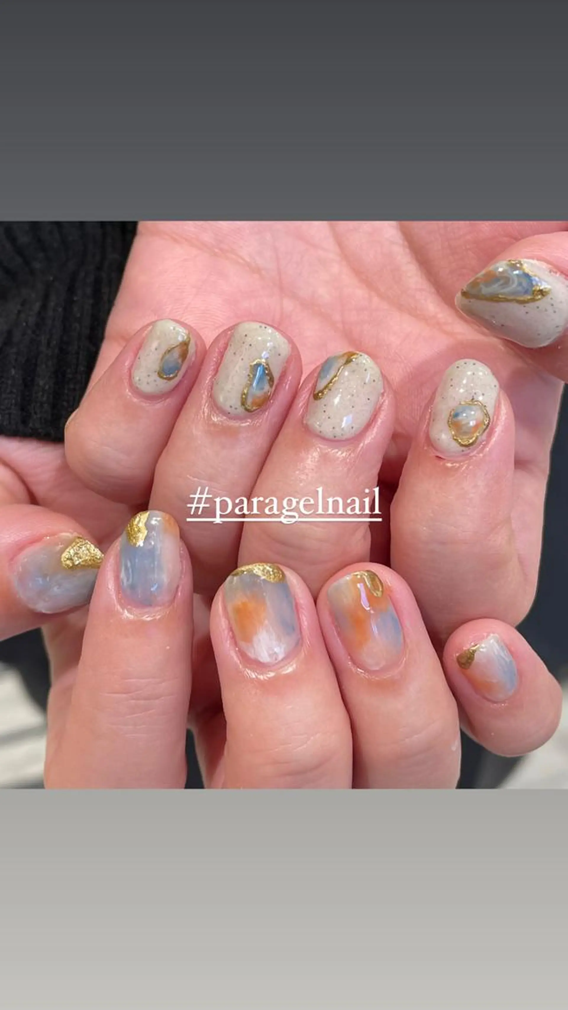 ネイル ジェルネイル パラジェル ハンドネイル 淡色ネイル 🎀moeのネイルデザイン