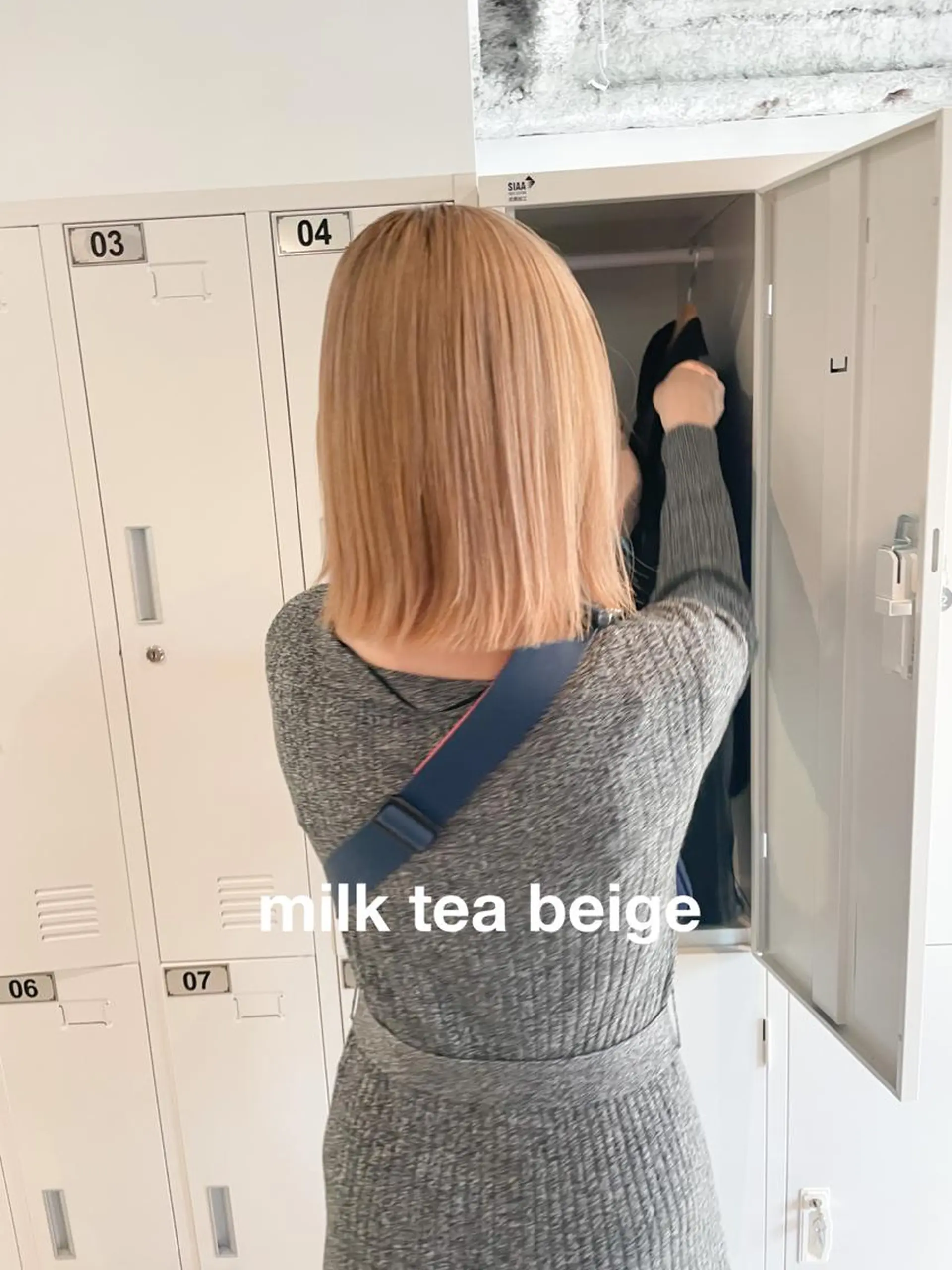 ミディアム カラー ベージュカラー ミルクティーベージュ カット ヘアカラー Takuma Suzuki中目黒のヘアスタイル