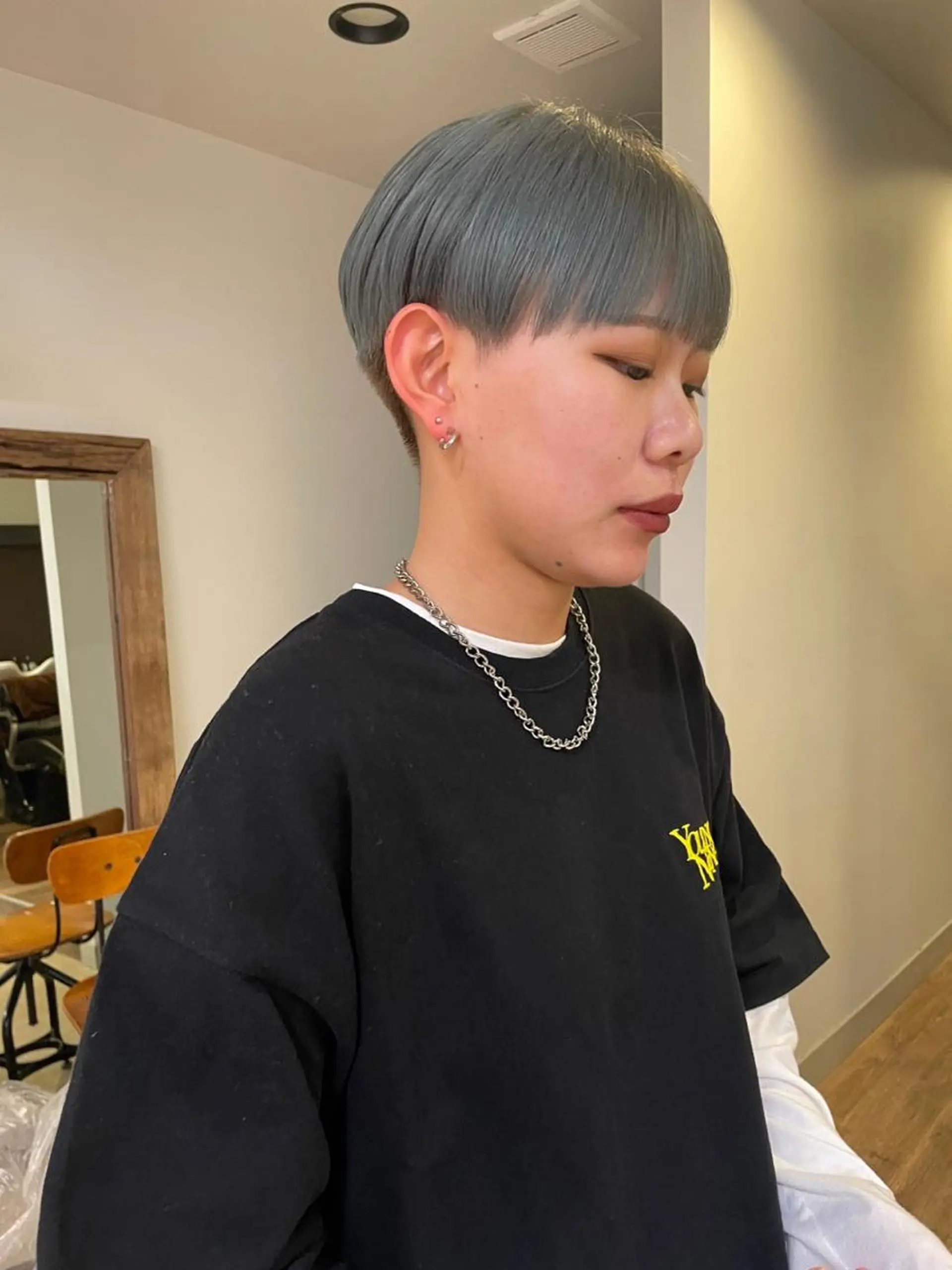 ショート メンズ マッシュ ツーブロック 刈り上げ sion所属・北里 花咲のヘアスタイル