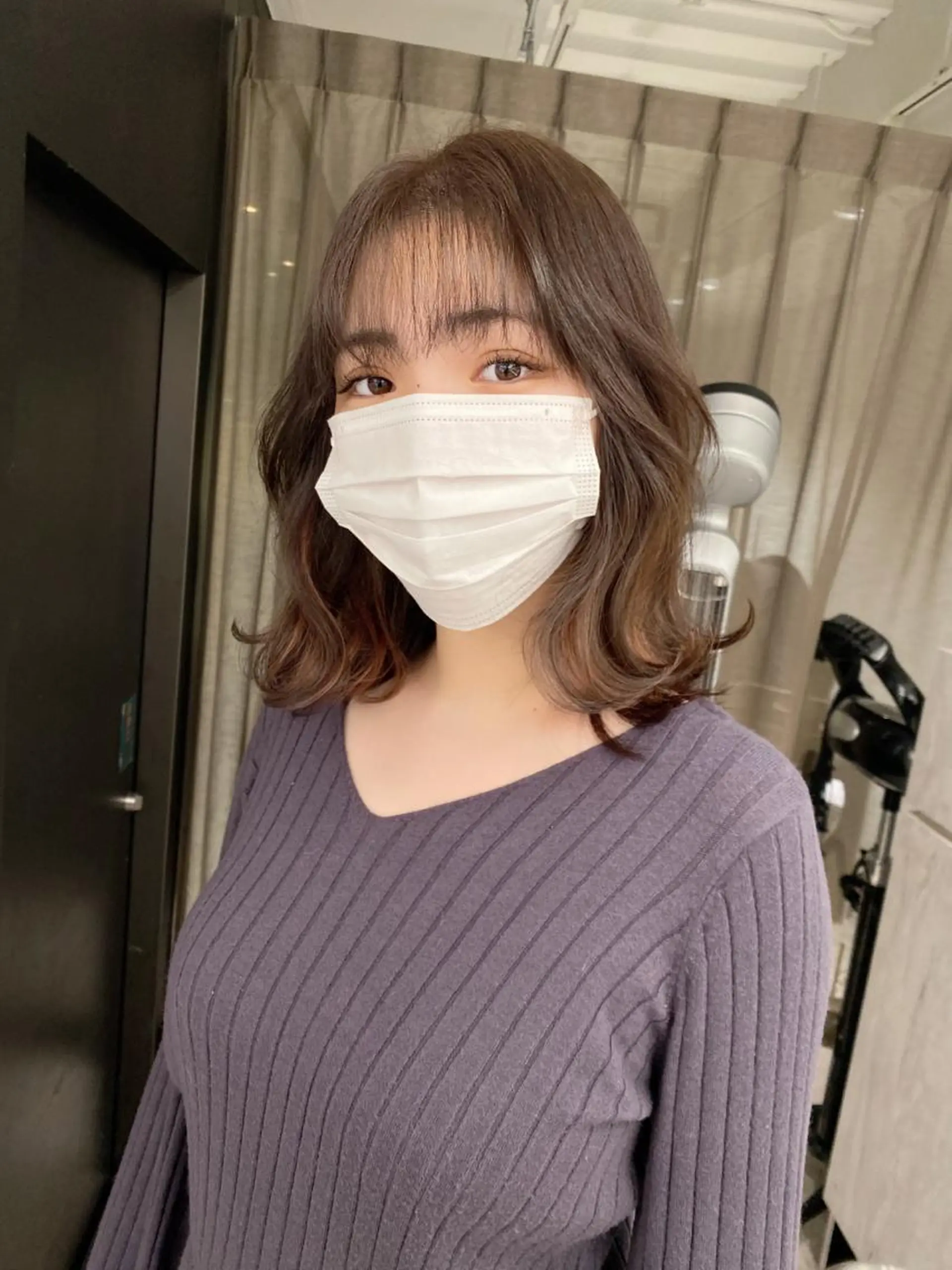 セミロング 京都レイヤーカット/ 縮毛矯正/羽柴りくのヘアスタイル