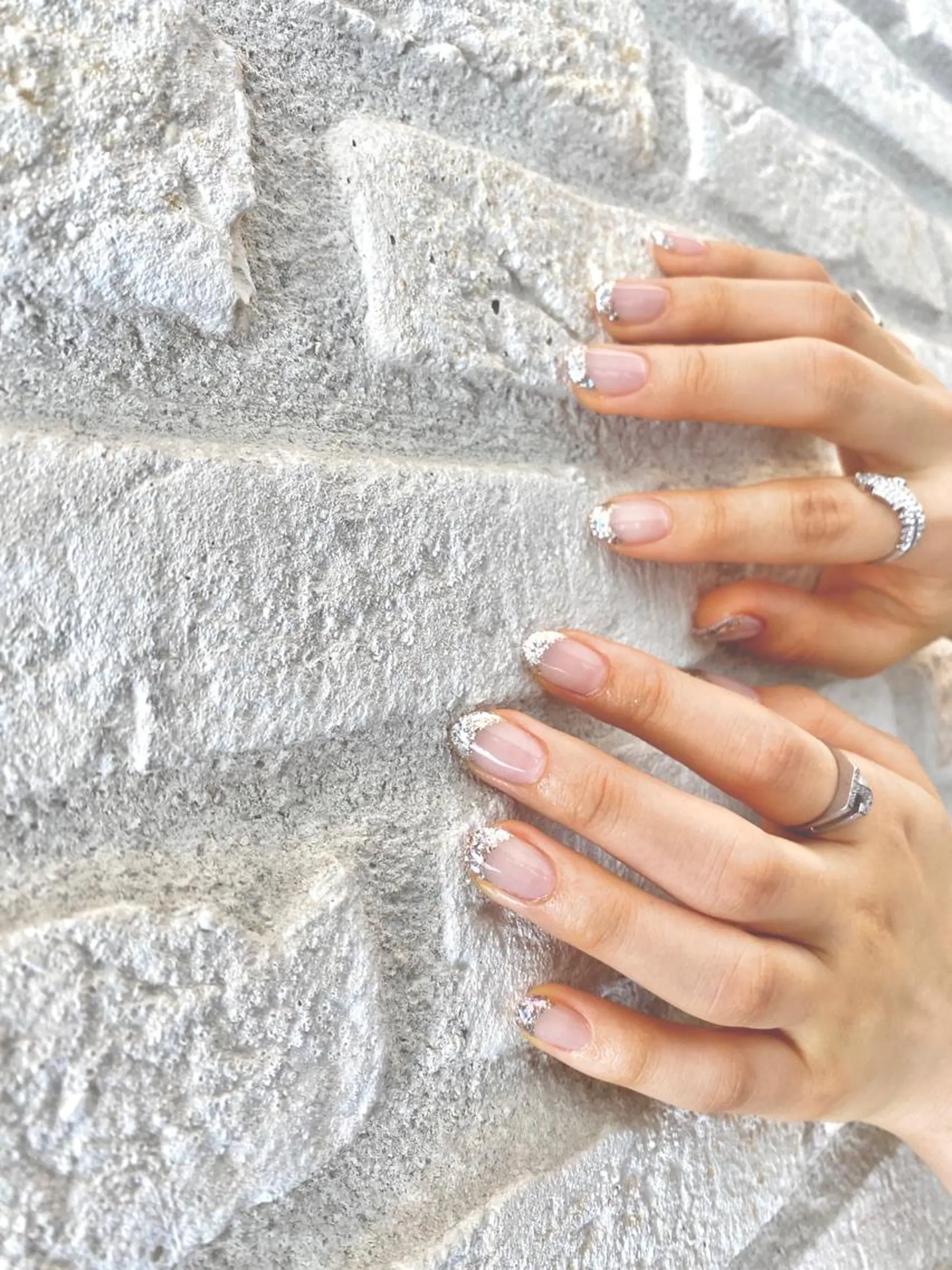 ネイル アートネイル クリアネイル 入学式 長さ出し フレンチネイル ハンドネイル ハンドケア Lililas サロン&スクールのネイルデザイン