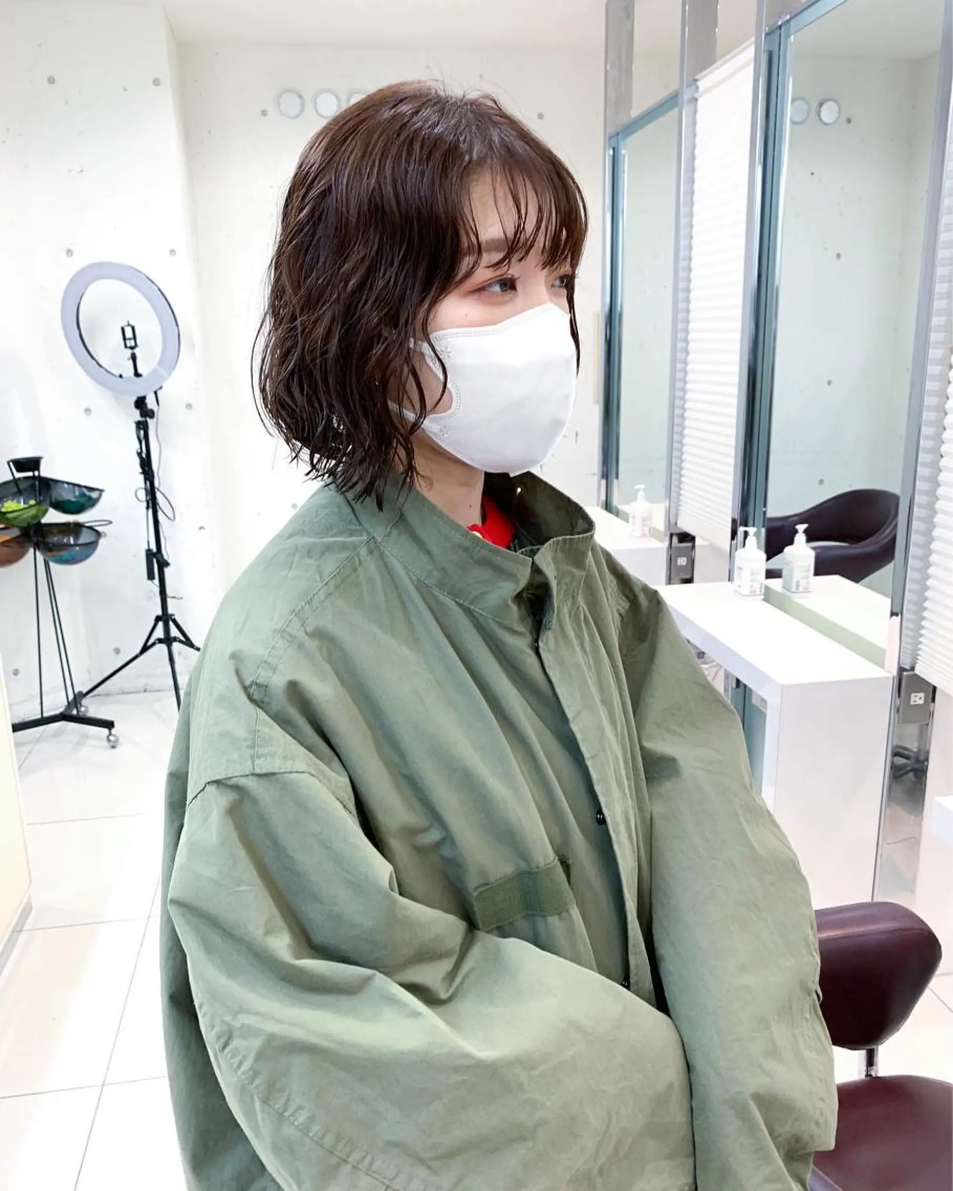 ミディアム パーマ ミディアムパーマ ボブ くせ毛 原宿パーマ kazuのヘアスタイル