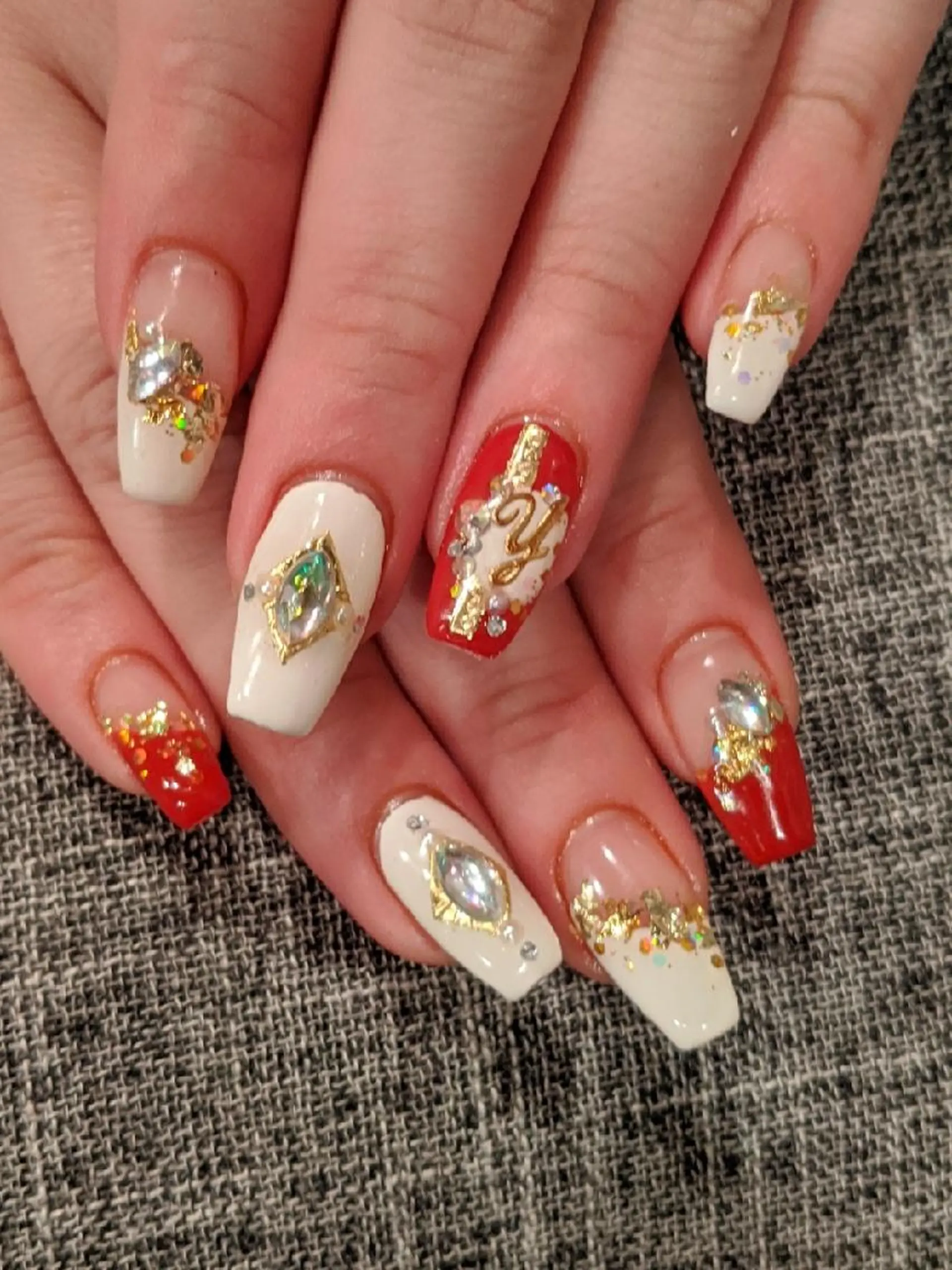 ネイル 冬ネイル クリスマス ハンドネイル private salon mieのネイルデザイン