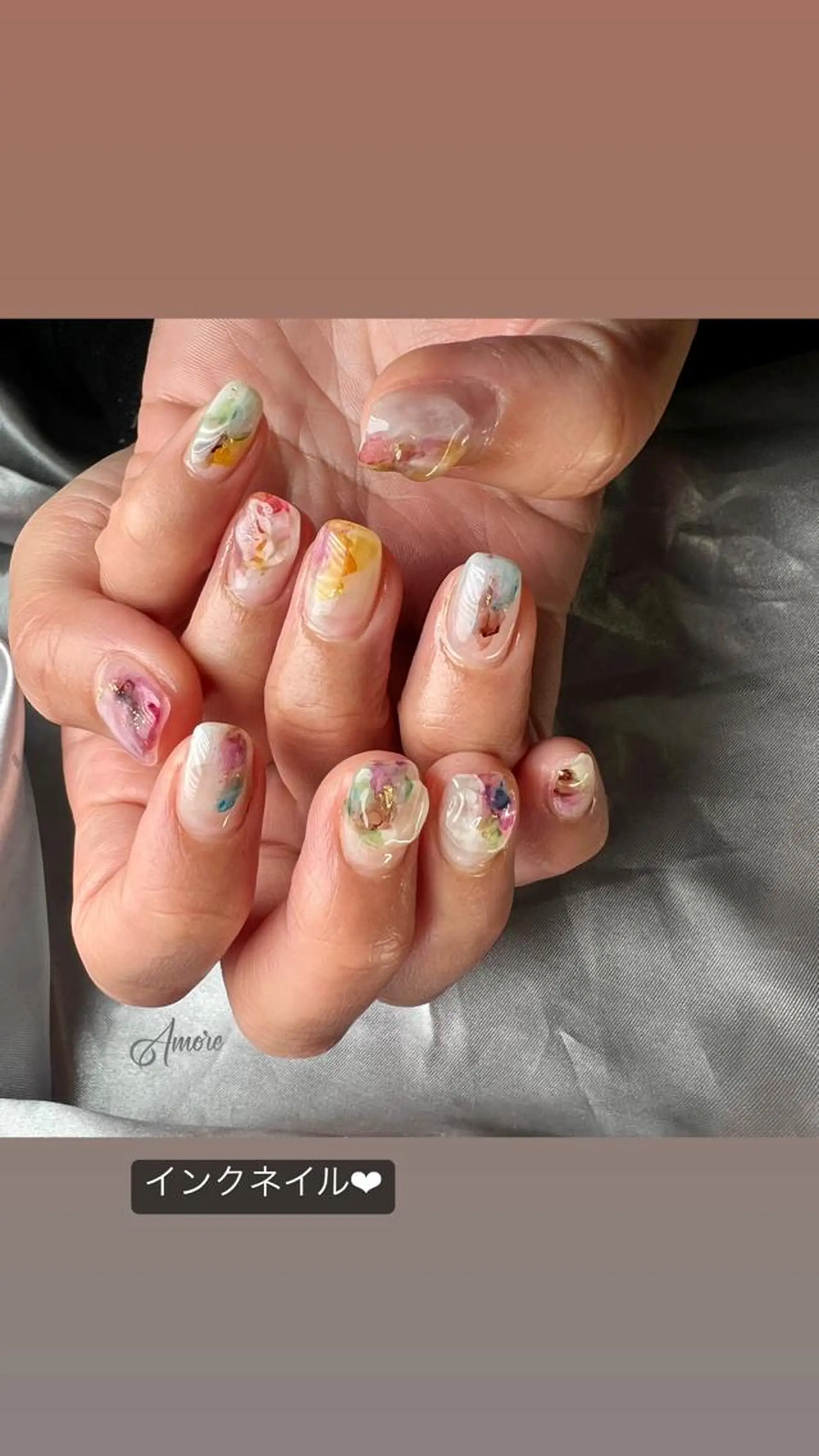 ネイル ジェルネイル 韓国ネイル ミラーネイル オフィスネイル パラジェル You kyehwaのネイルデザイン