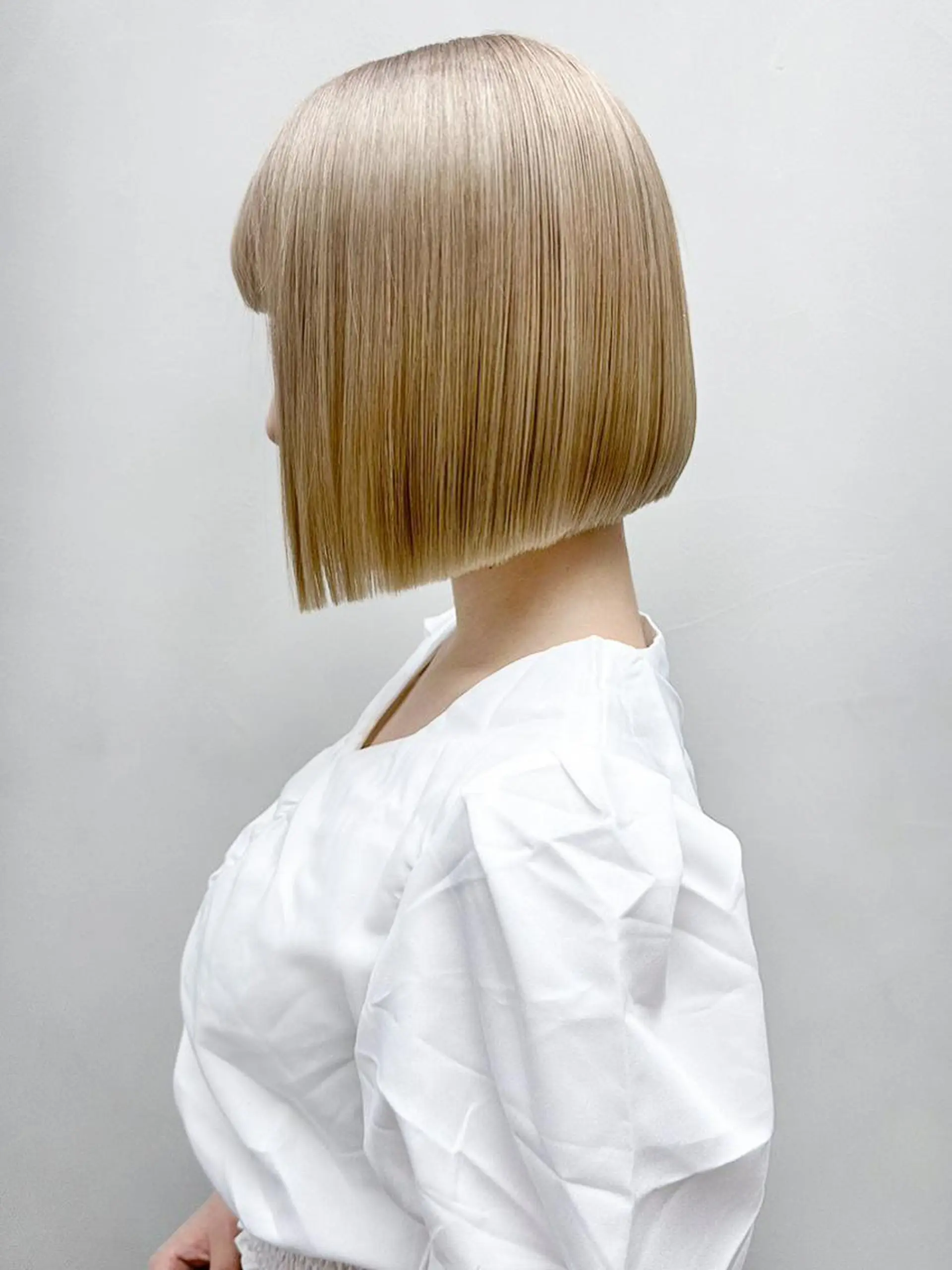 ミディアム カラー ボブ カット ヘアカラー トリートメント ITbyALBUM 藤沢店のヘアスタイル