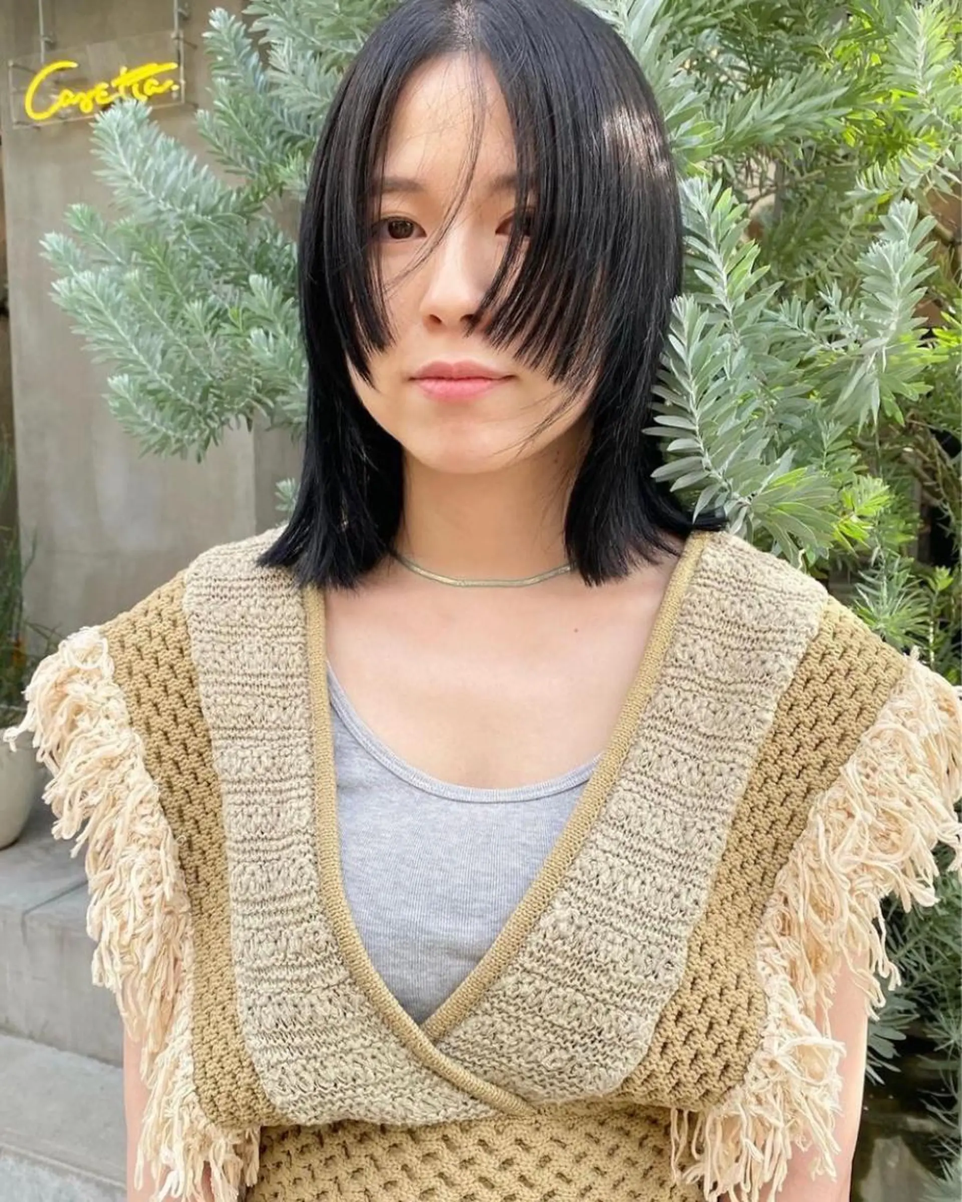 カラー パーマ/透明感カラー 小松のヘアスタイル