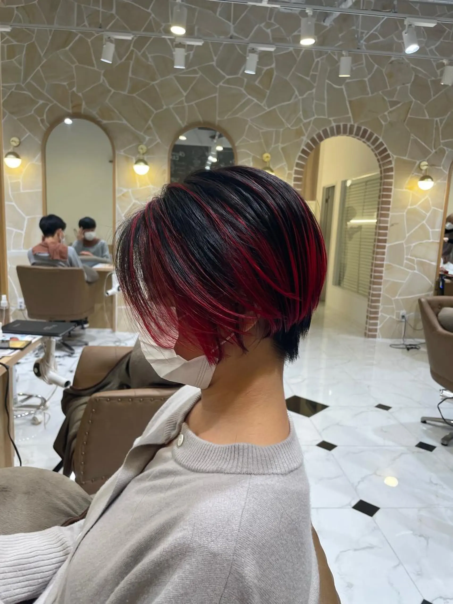 ショート カラー 似合わせスタイル 岡田勇哉のヘアスタイル