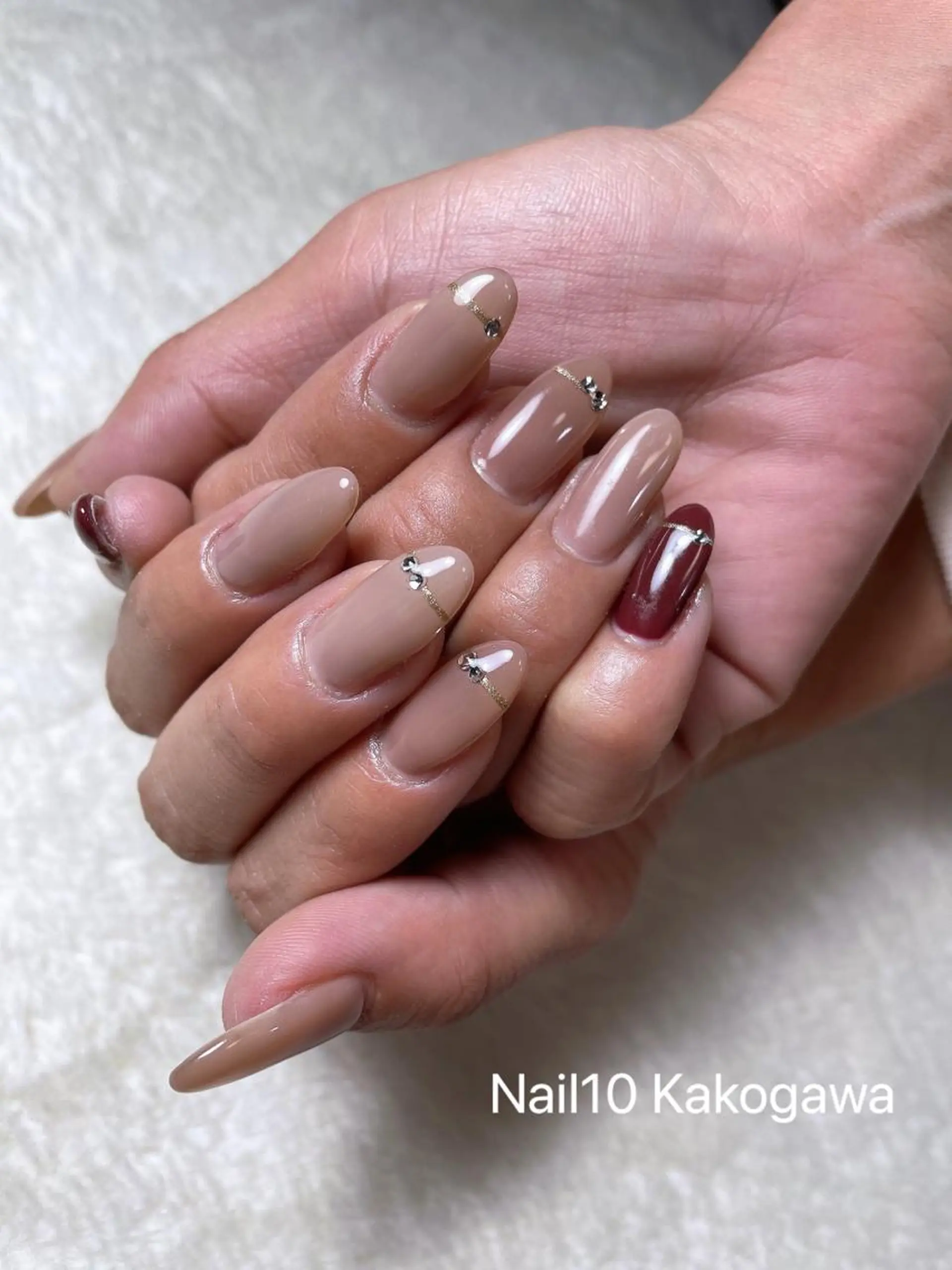 ネイル ストーンネイル Nail10 Kakoのネイルデザイン