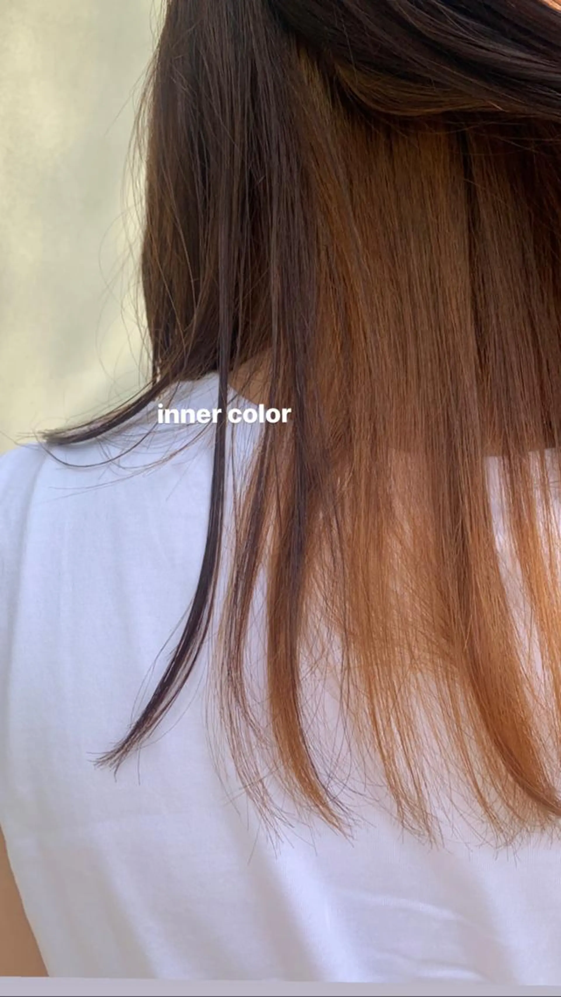 セミロング カラー インナーカラー 顔周りレイヤー 🎀マリノのヘアスタイル