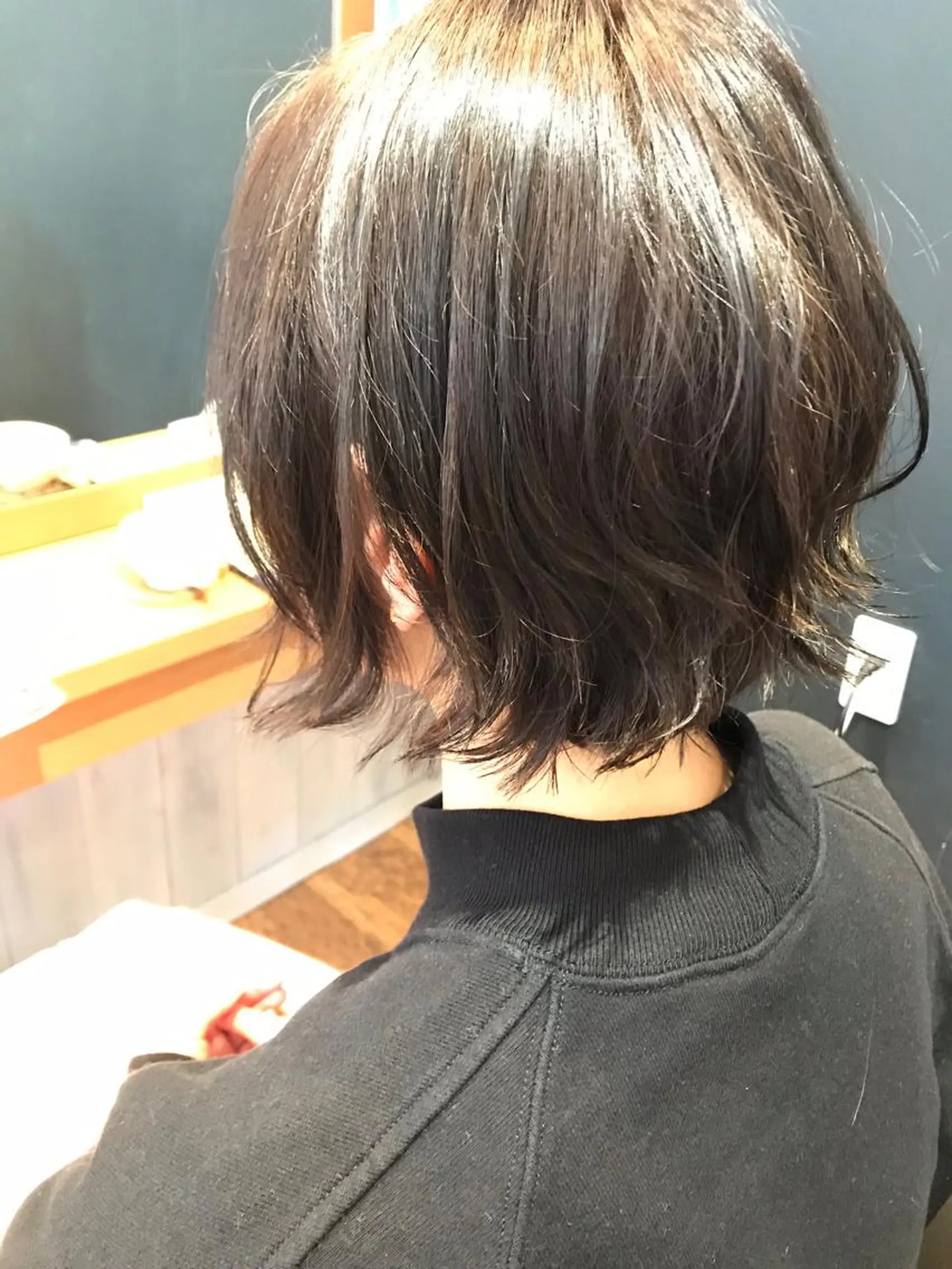 ショート パーマ 【髪質改善】【美髪】 【ツヤ髪】ほしのちりのヘアスタイル