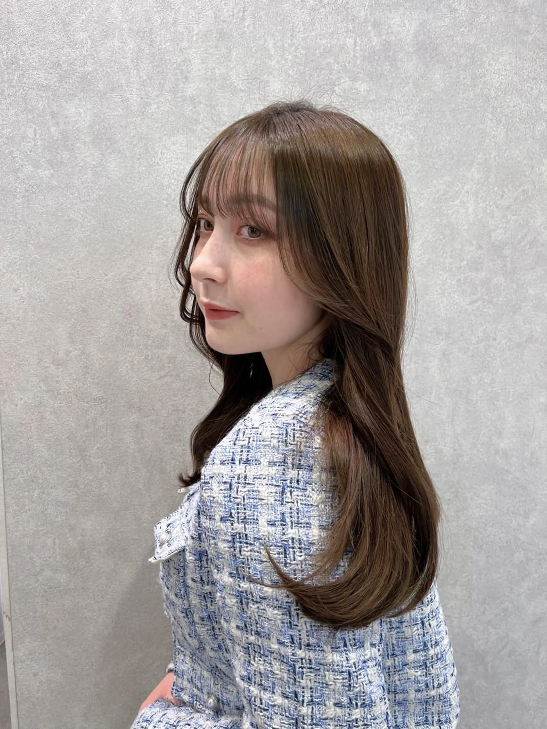 セミロング 韓国風ヘア 韓国ヘア/耳ツボジュ エリー♡ayumuのヘアスタイル