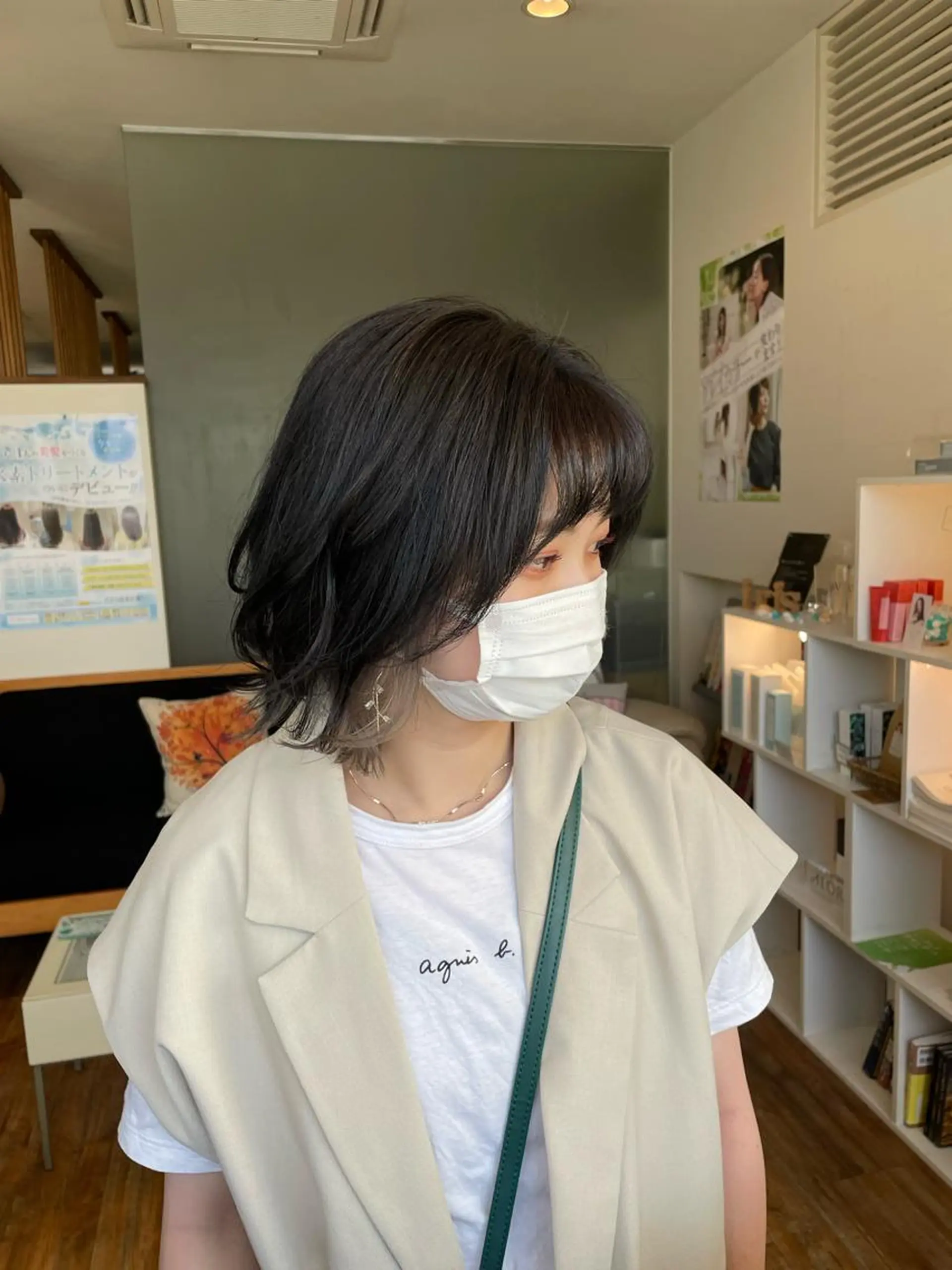 ミディアム カラー ueki ayaneのヘアスタイル